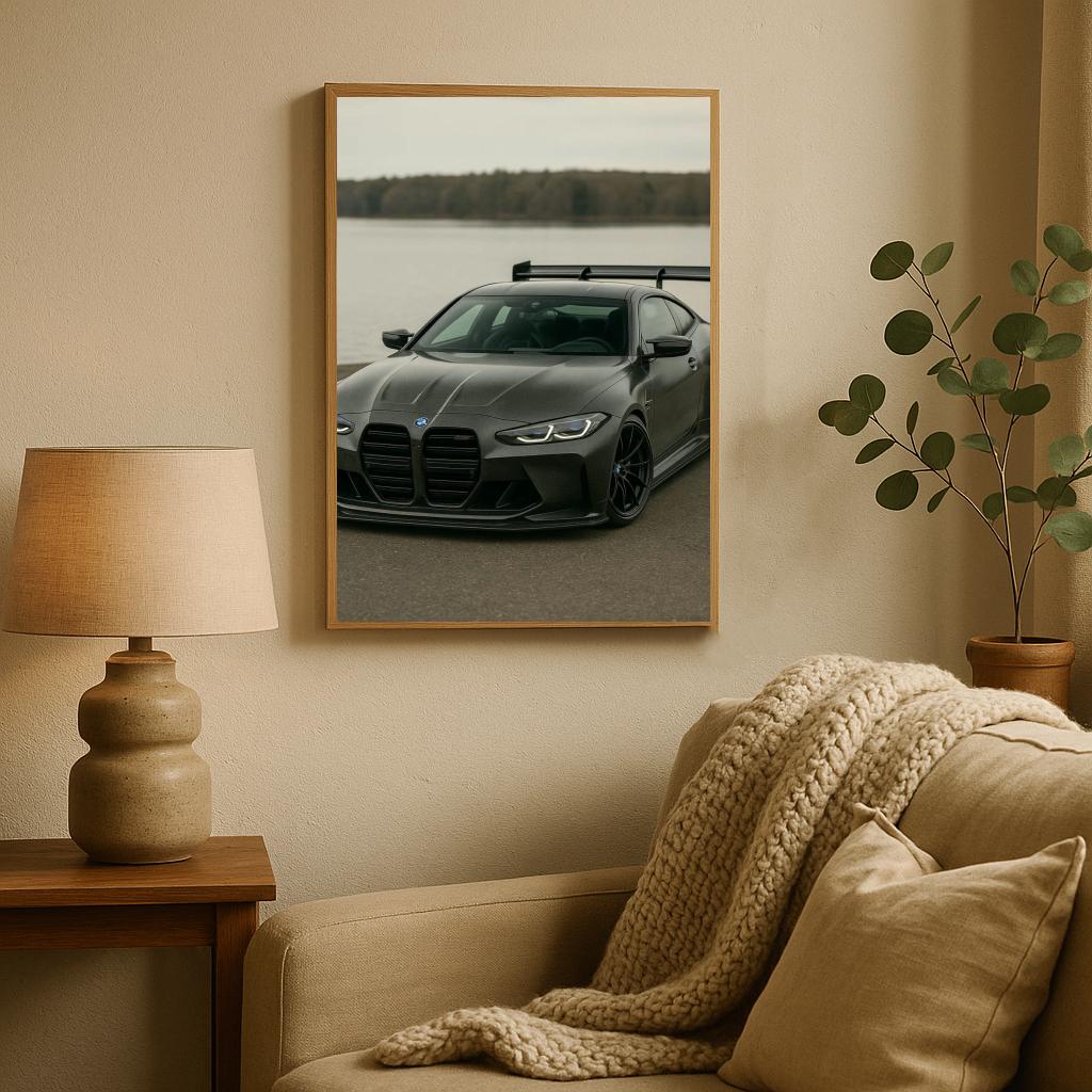 BMW Black Car poster sfeerbeeld 2