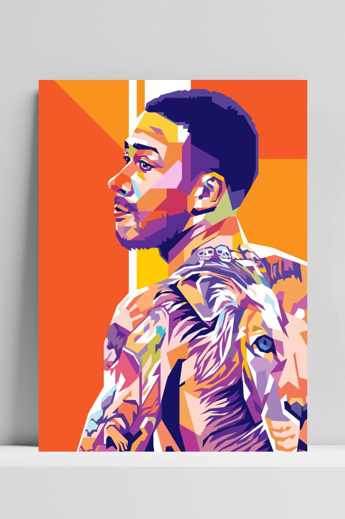 Memphis Depay op 3mm aluminium dibond