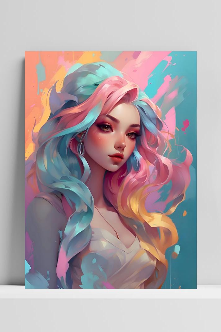 Anime Kleuren op 3mm aluminium dibond