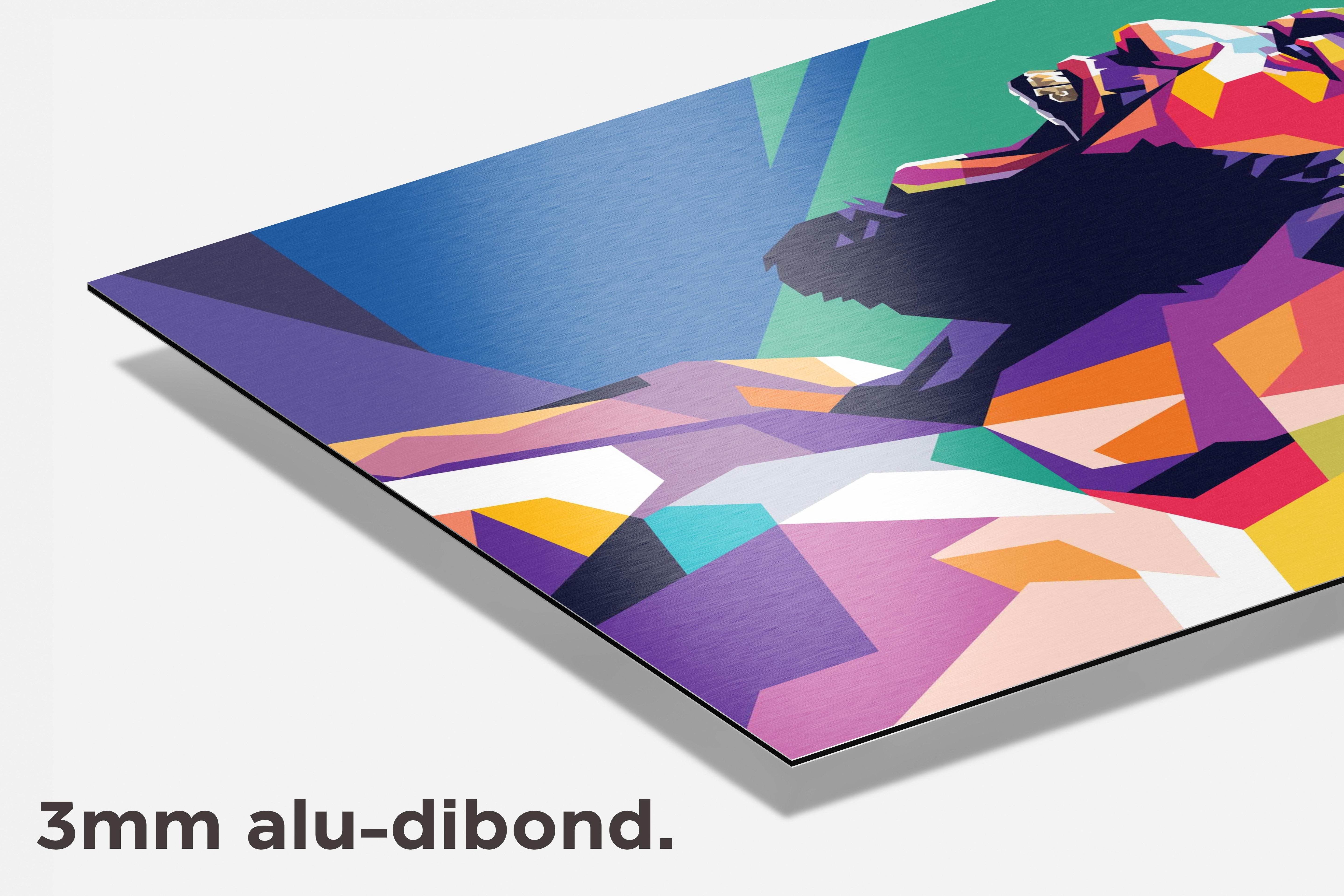 Jon Jones dibond detail