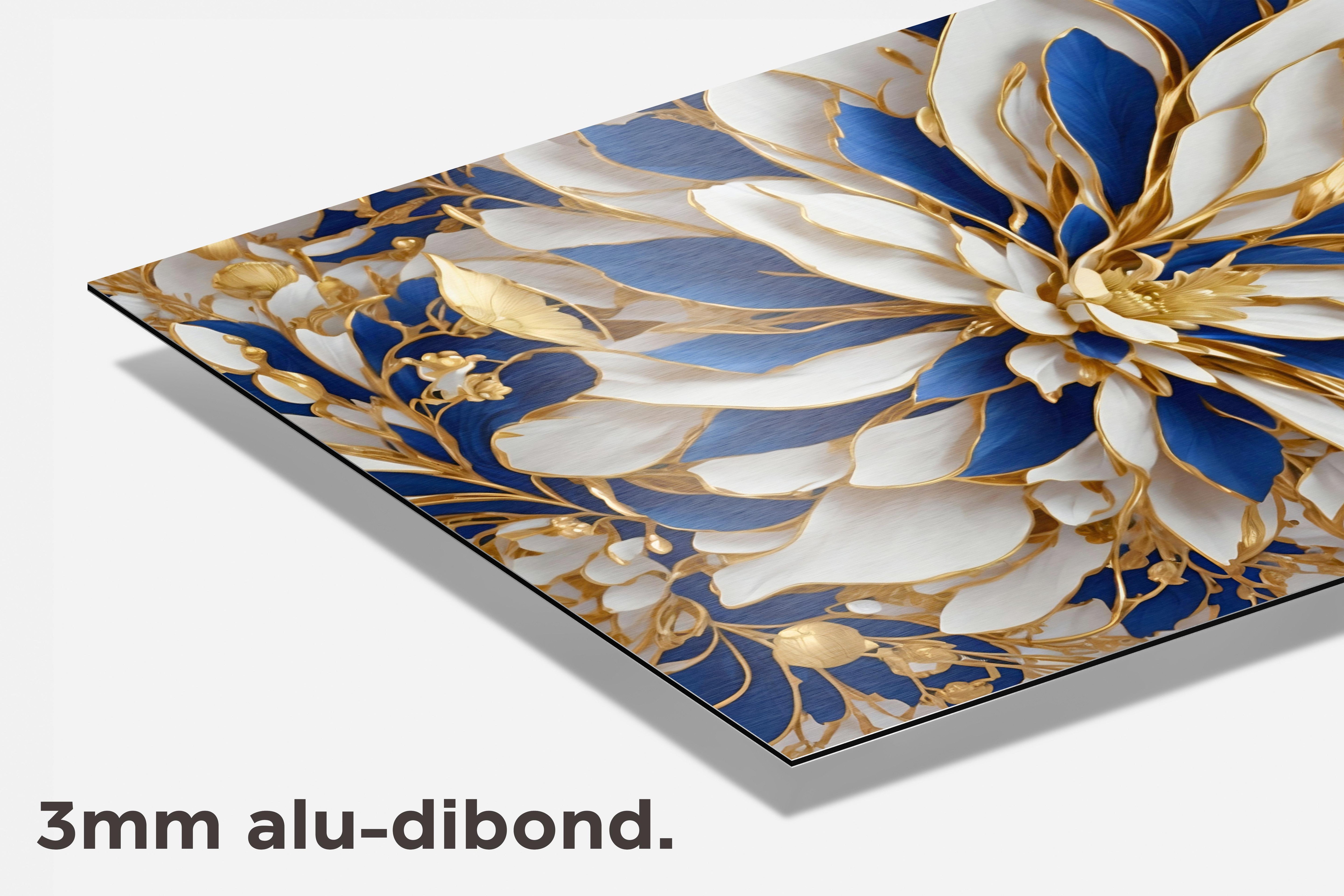 Kunstbloem dibond detail