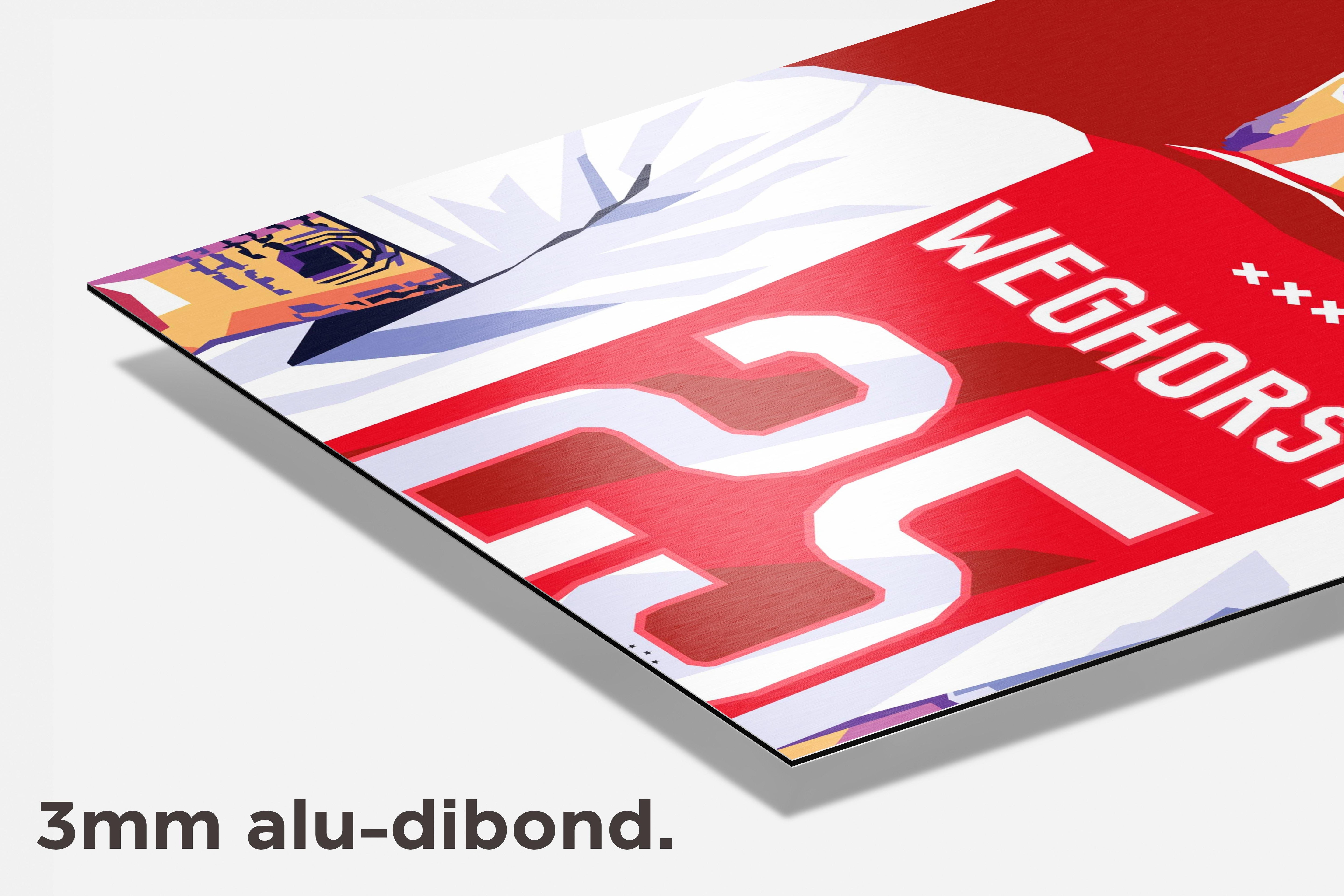 Wout Weghorst dibond detail