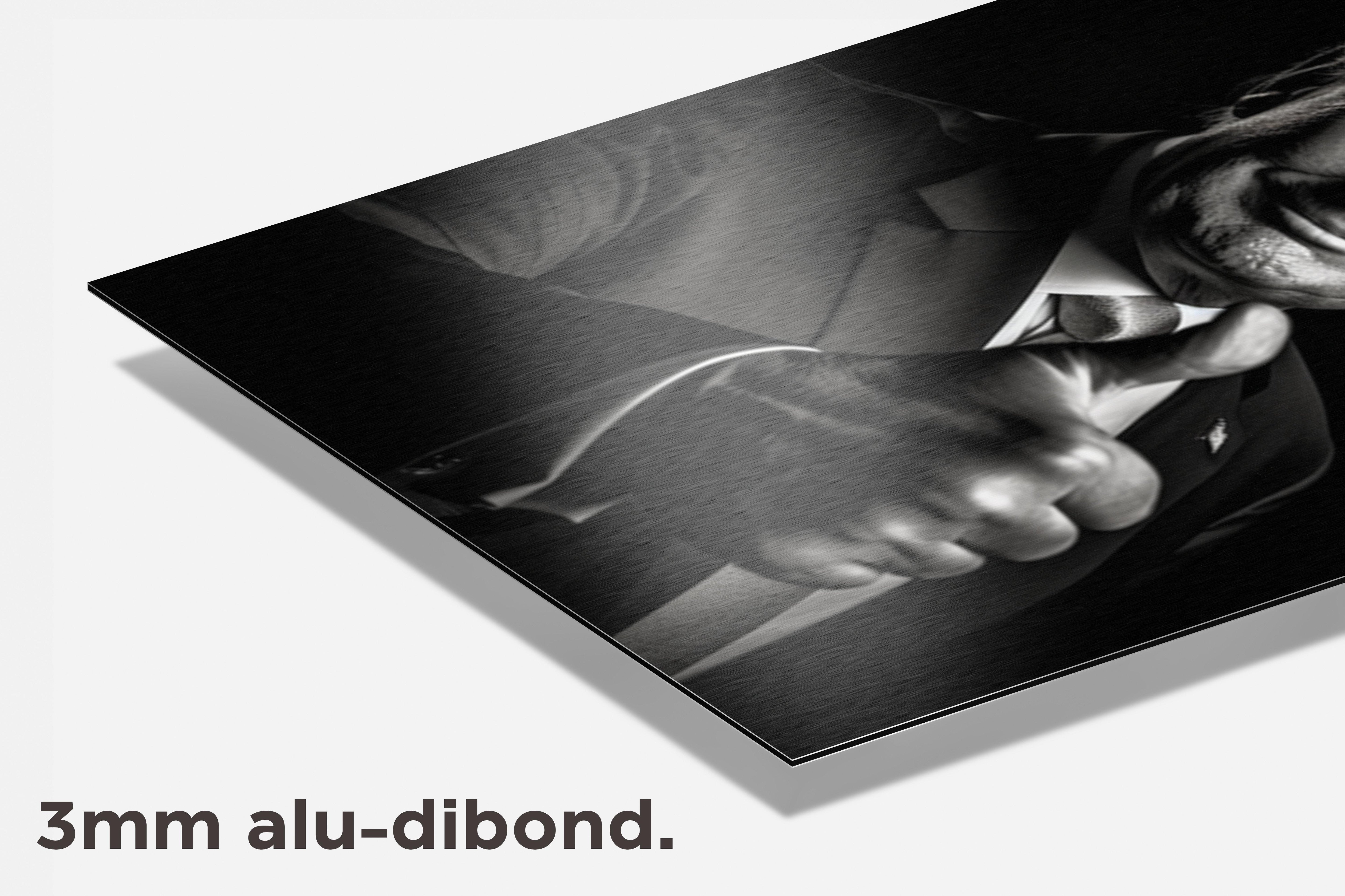 Donald Trump dibond detail