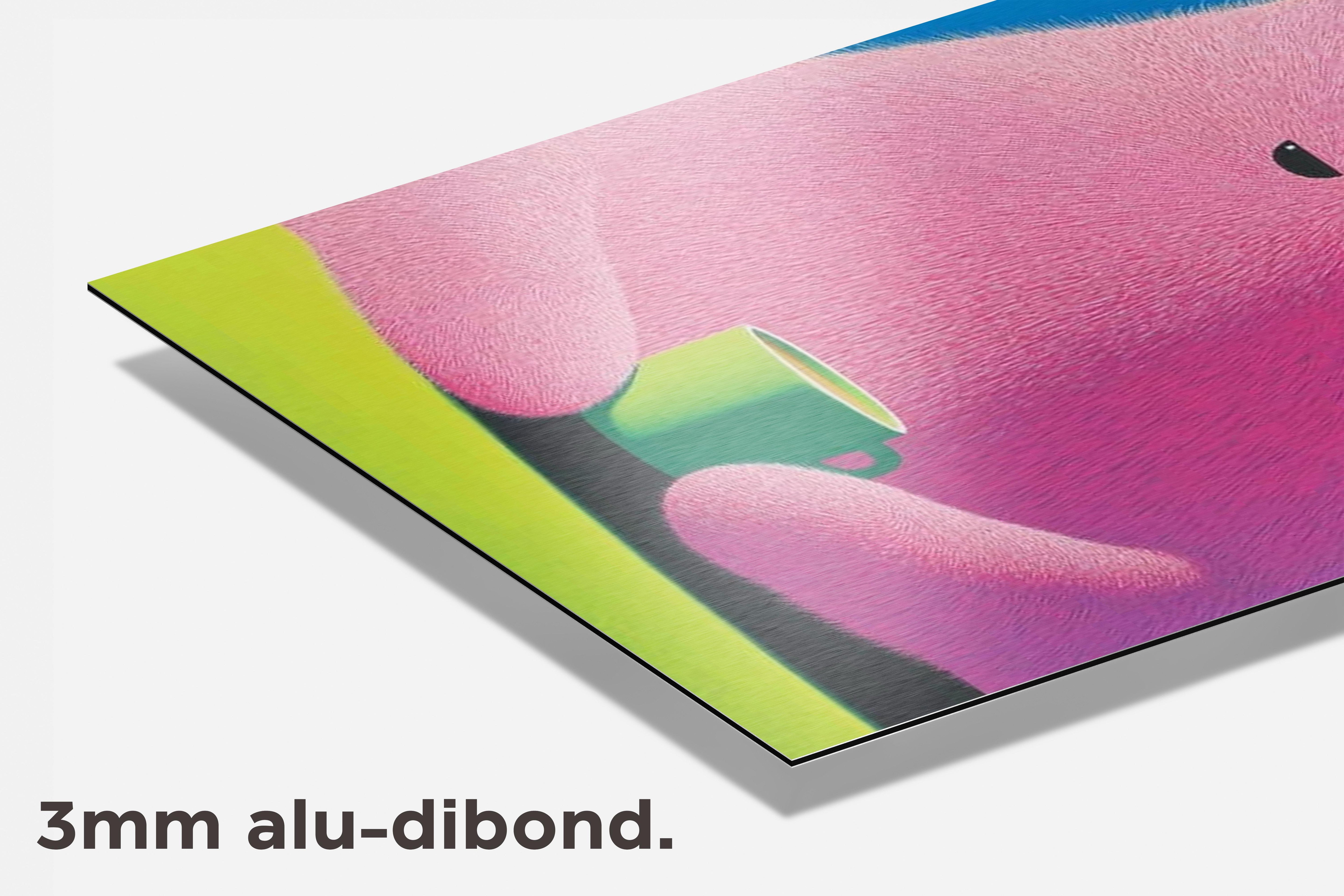 Wezentje Koffie dibond detail