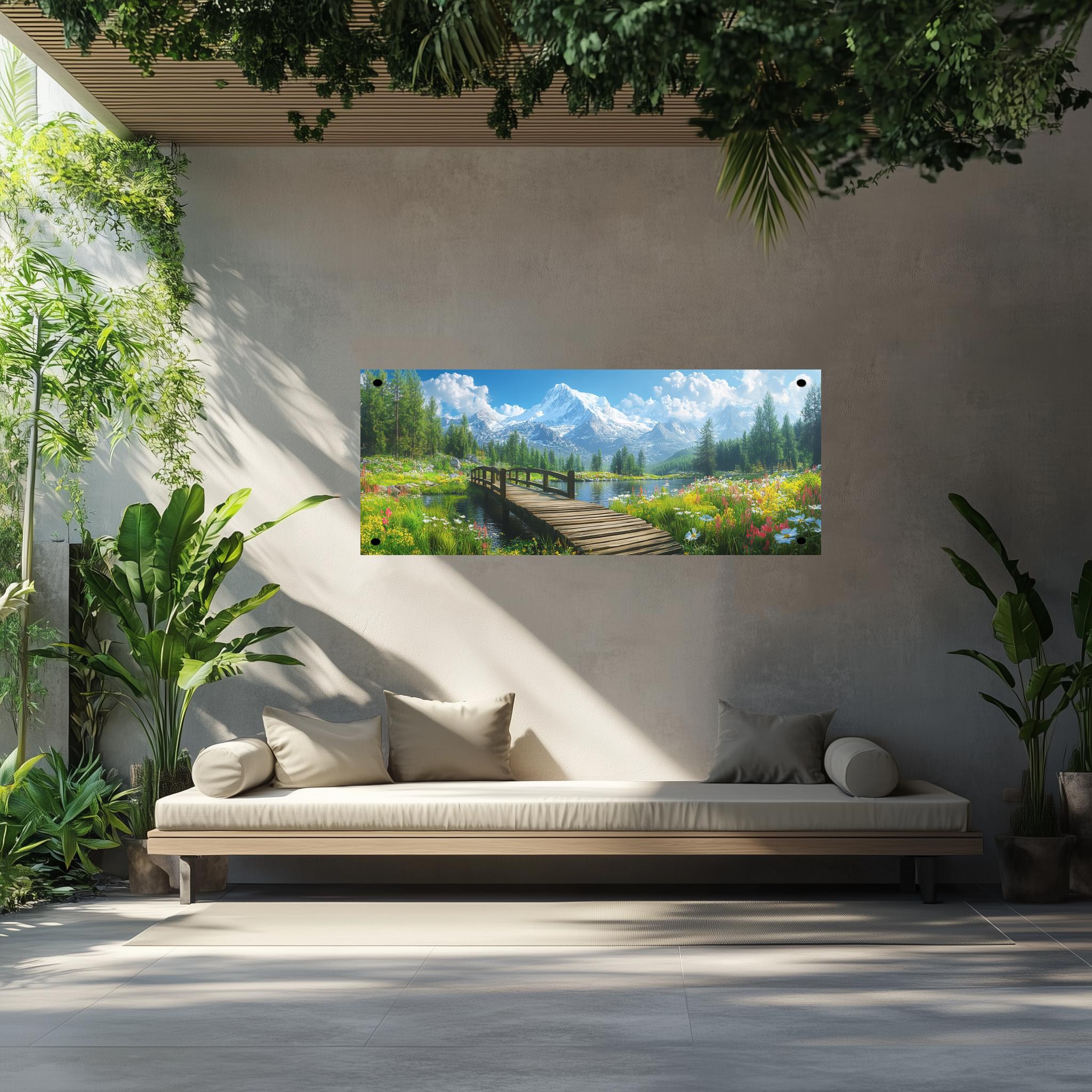 Tuinposter Alpen sfeerbeeld 2