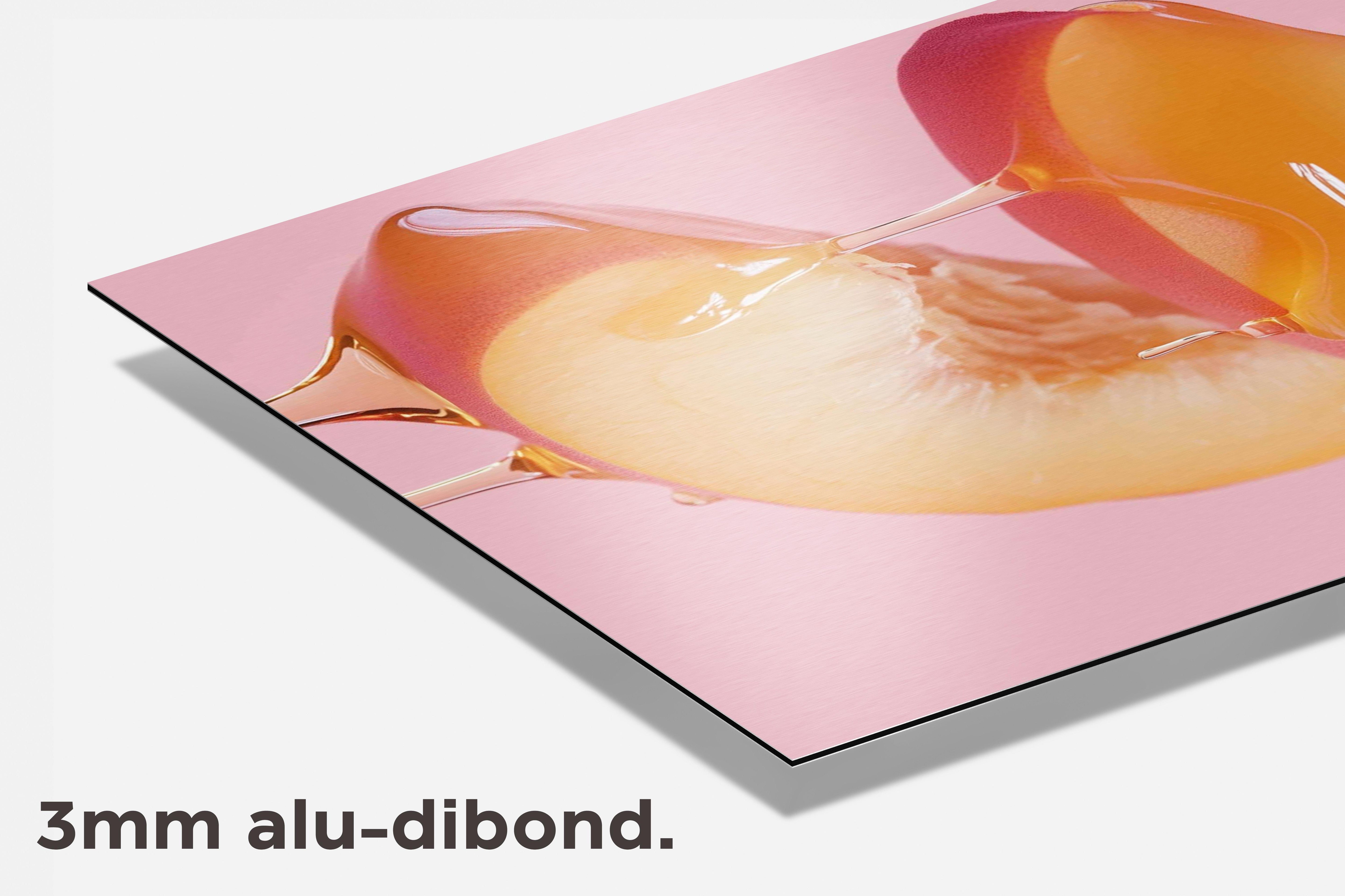 Perzik dibond detail