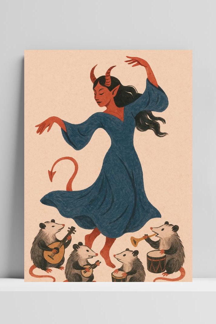 Affiche Demon Opossum Party de 25 Artstreet