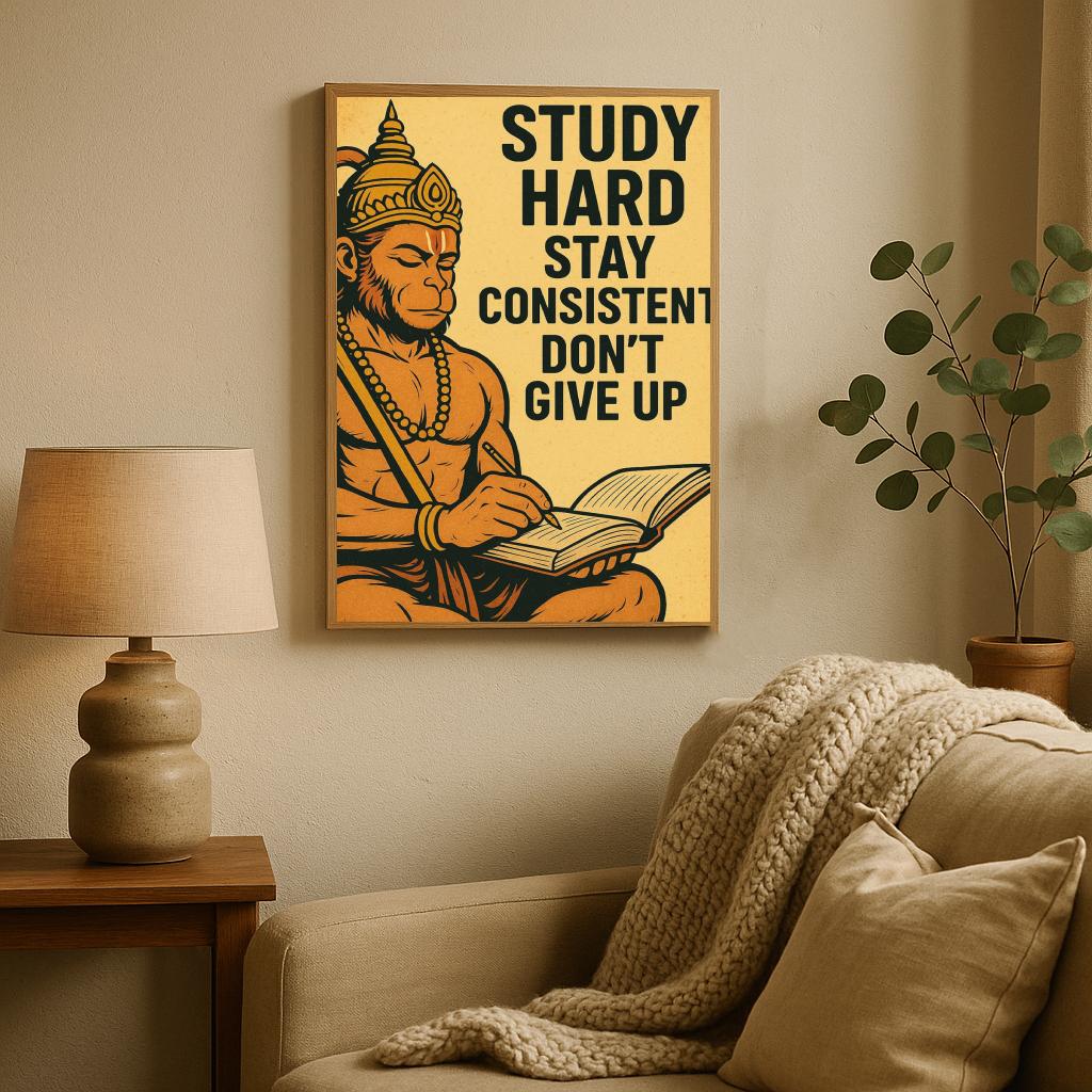 Study Hard Text poster sfeerbeeld 2
