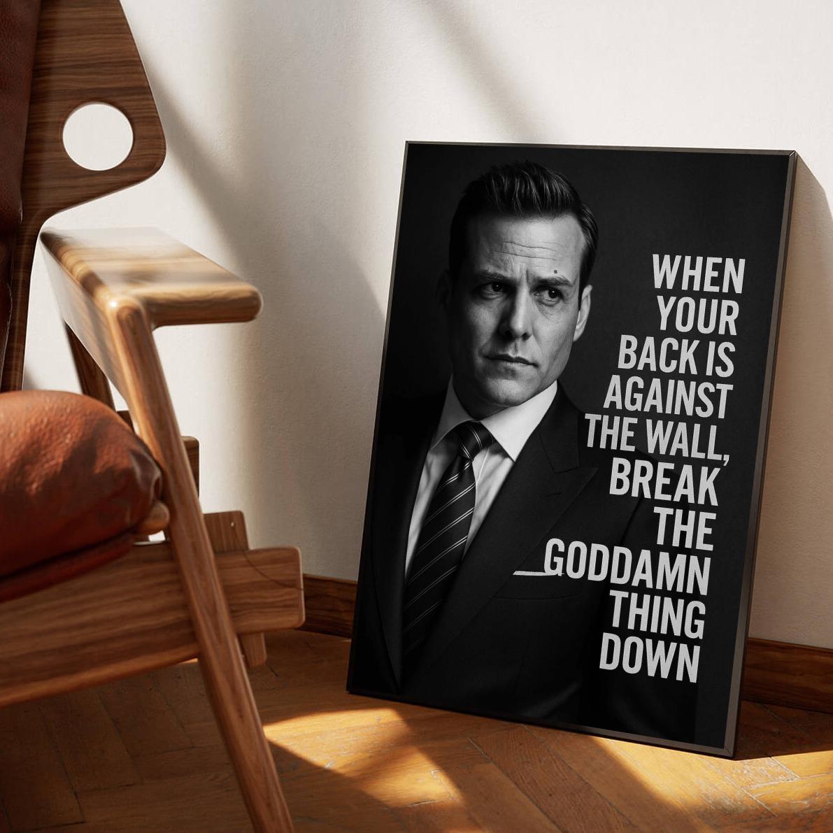 Harvey Specter Suits Quote poster sfeerbeeld 1