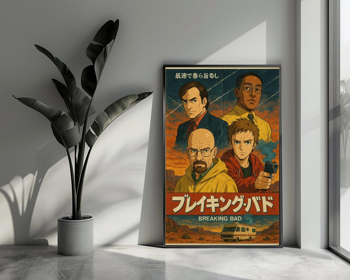 Breaking Bad Manga poster van 25 Artstreet