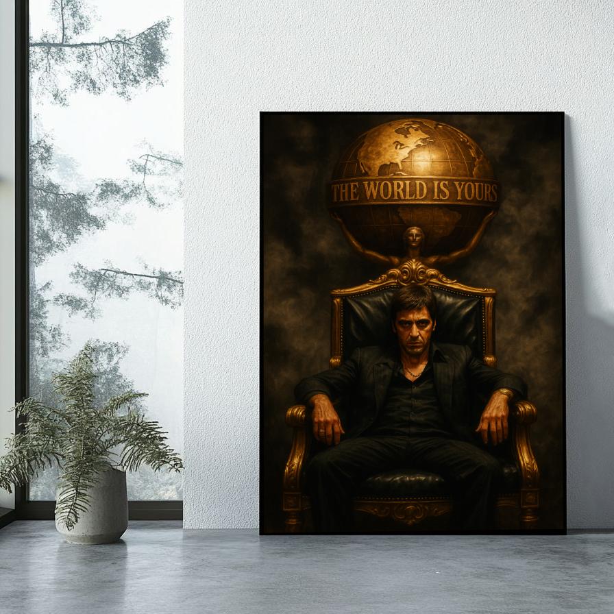Al Pacino Scarface Tony Montana Text poster sfeerbeeld 1