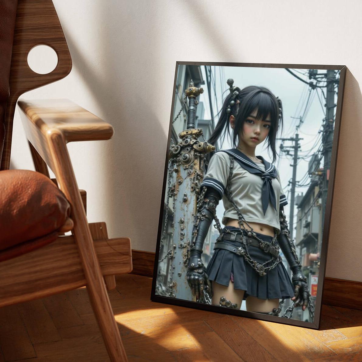 Girl Sword poster van 25 Artstreet