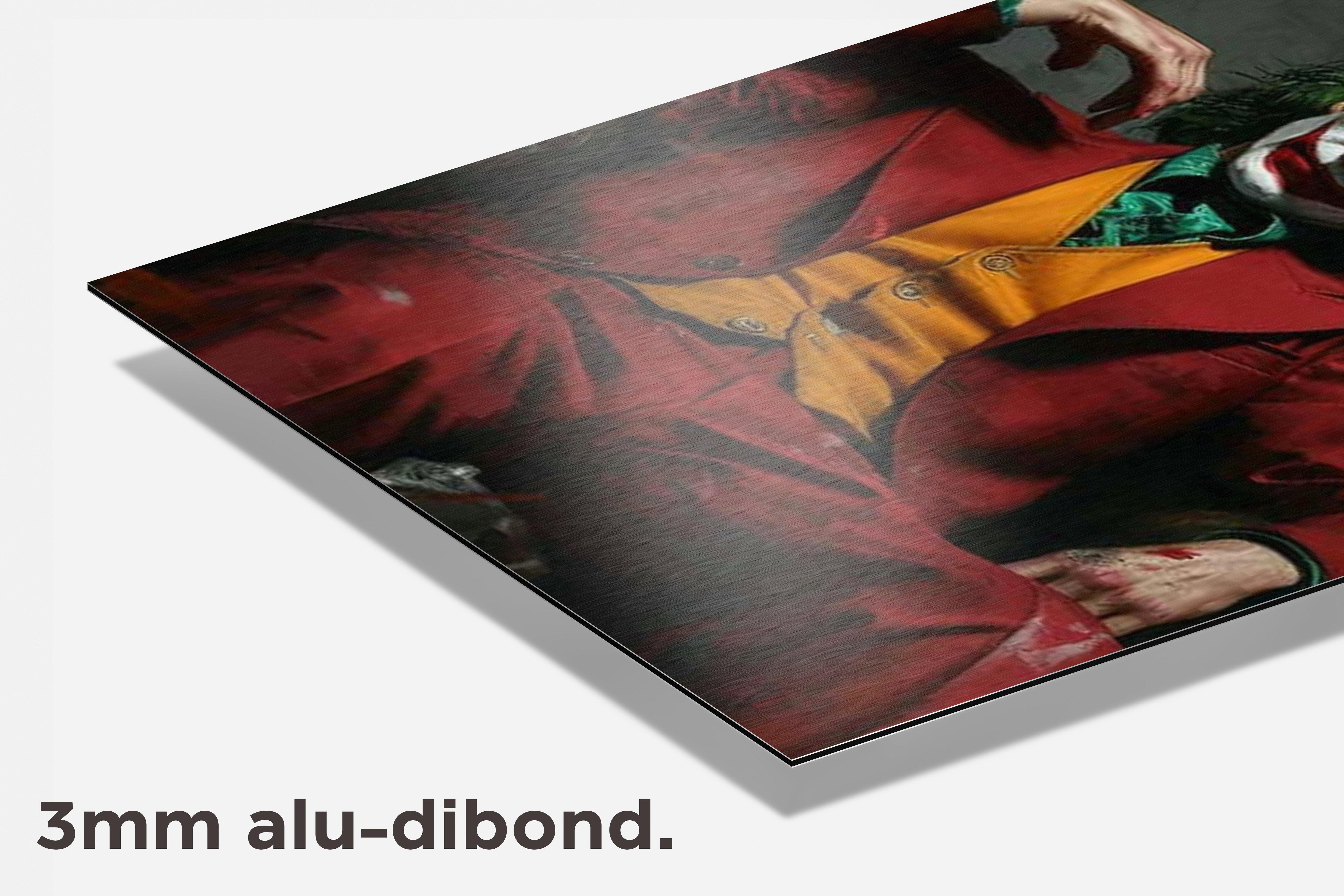 Joker Schurk dibond detail