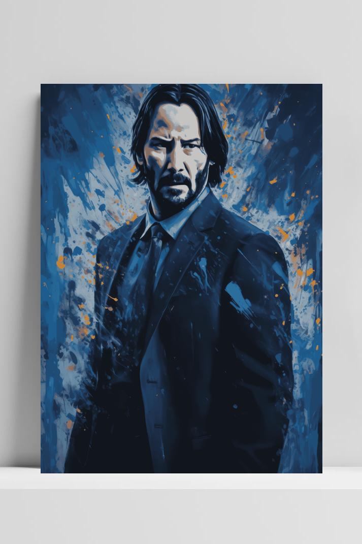 John Wick op 3mm aluminium dibond