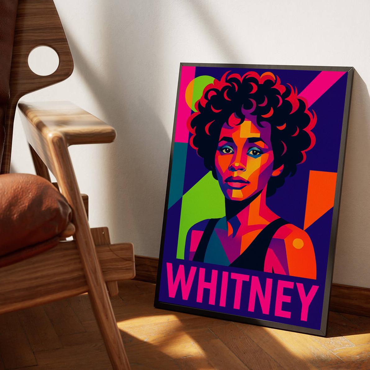 Whitney Houston Pop Art poster sfeerbeeld 3