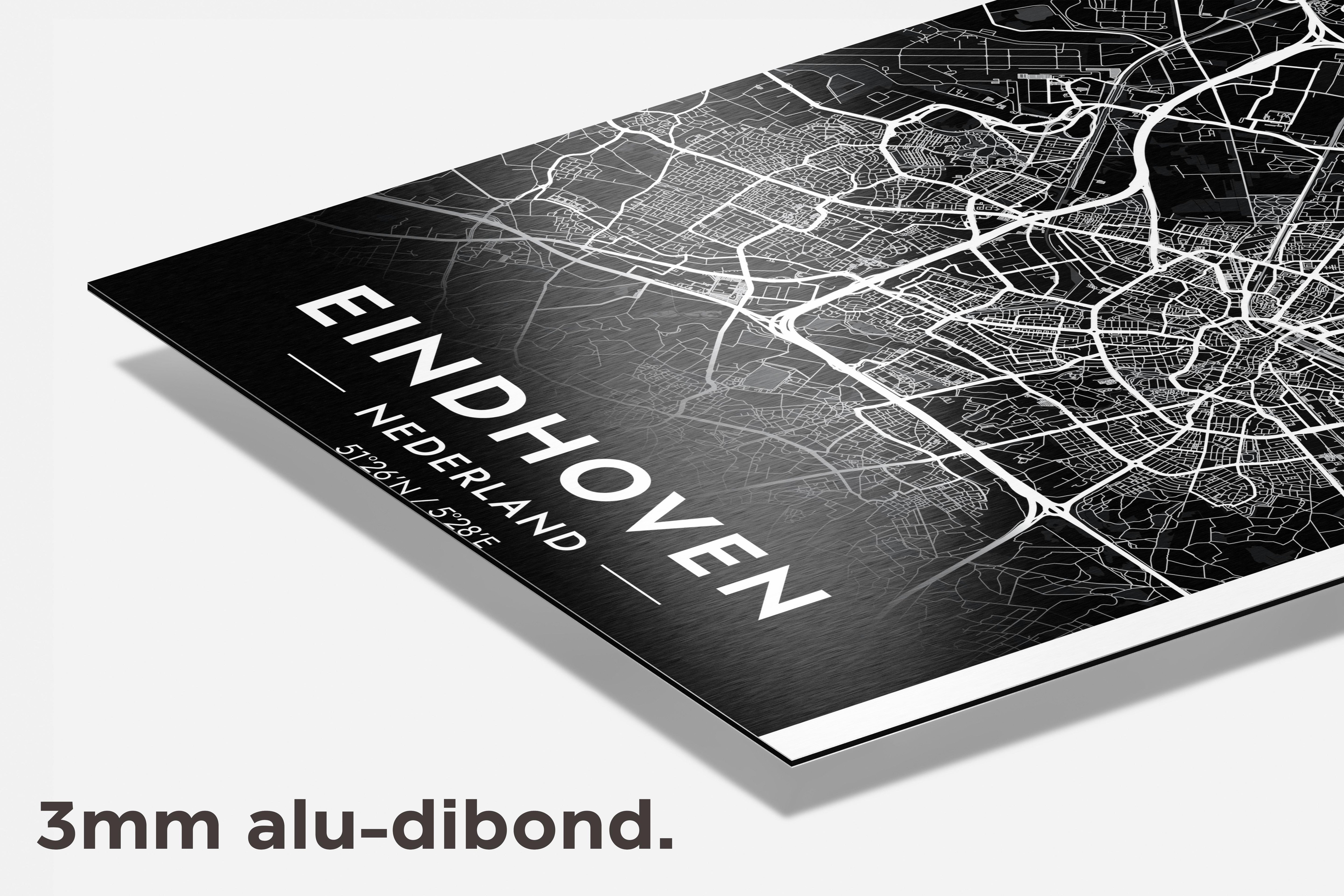 Eindhoven Map dibond detail