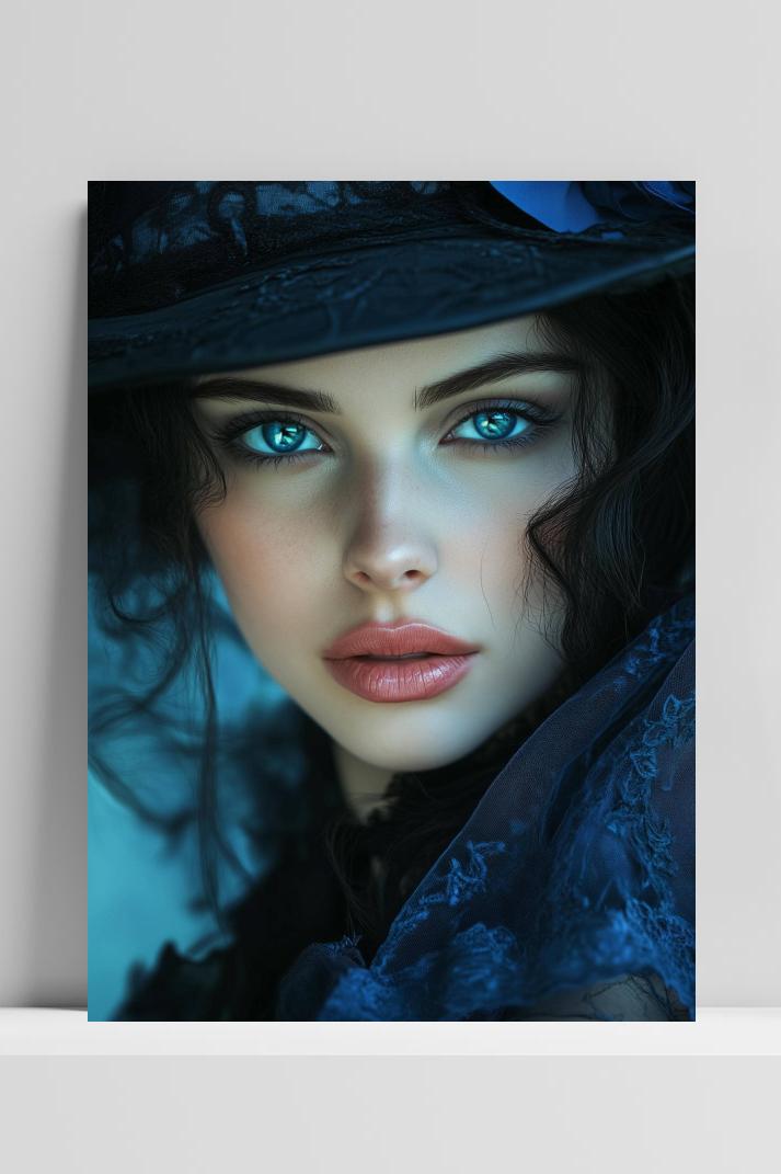 Vrouw Mode op 3mm aluminium dibond