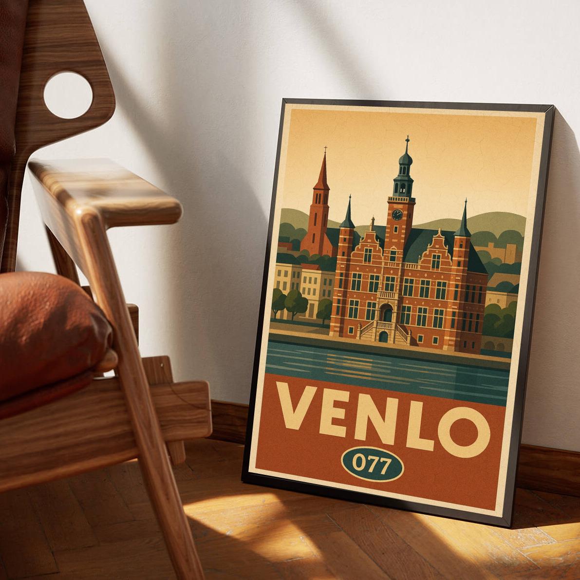 Venlo Text Vintage poster sfeerbeeld 3