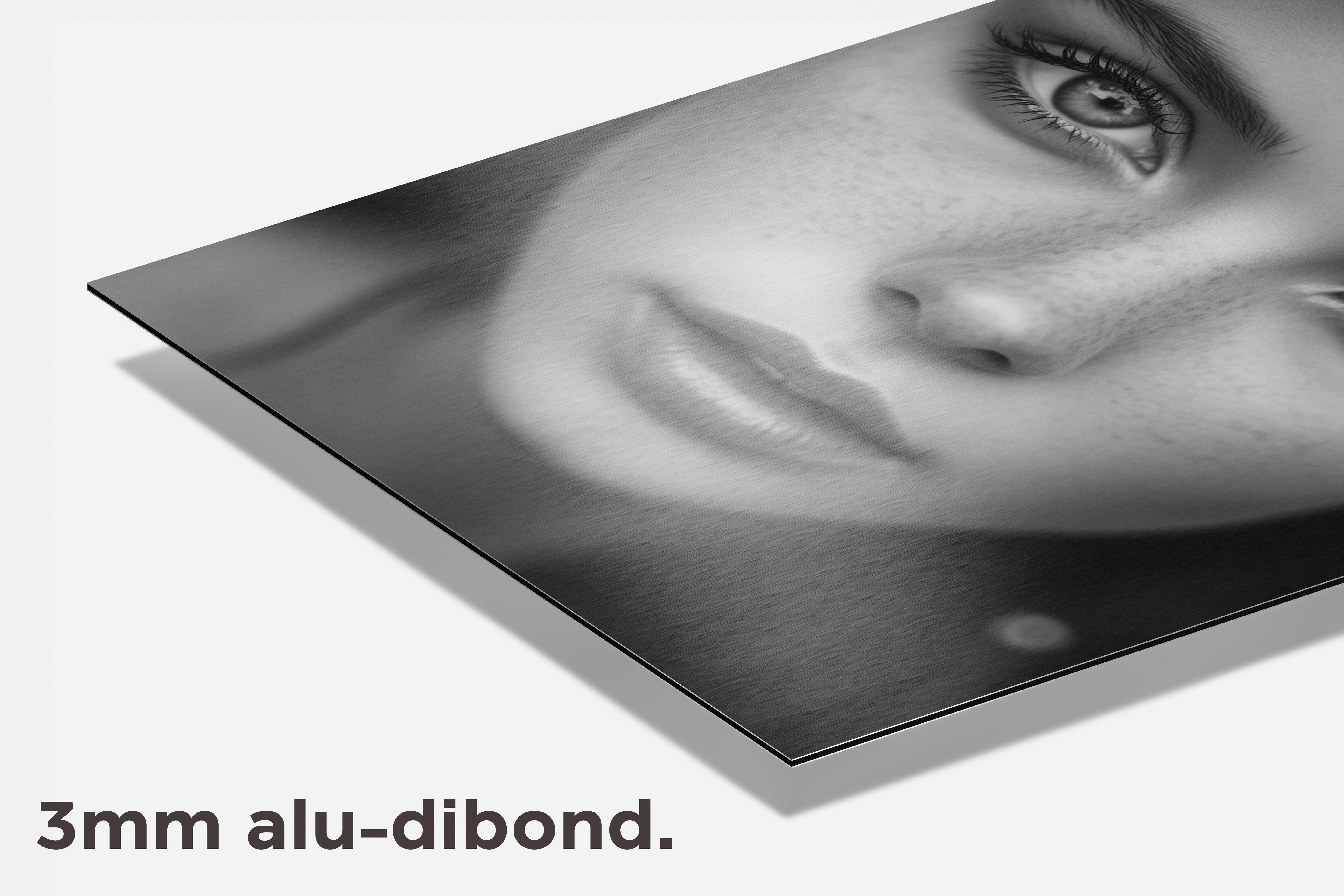 Vrouw Portret dibond detail