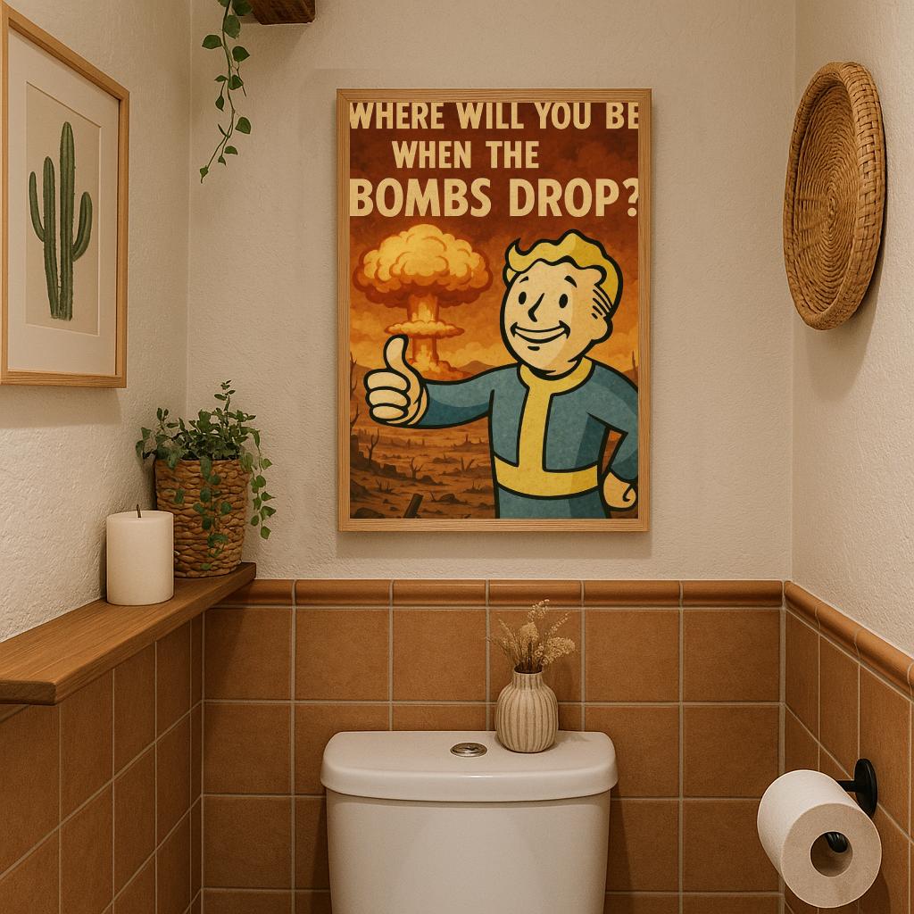 Bomb Quote Cartoon poster sfeerbeeld 3