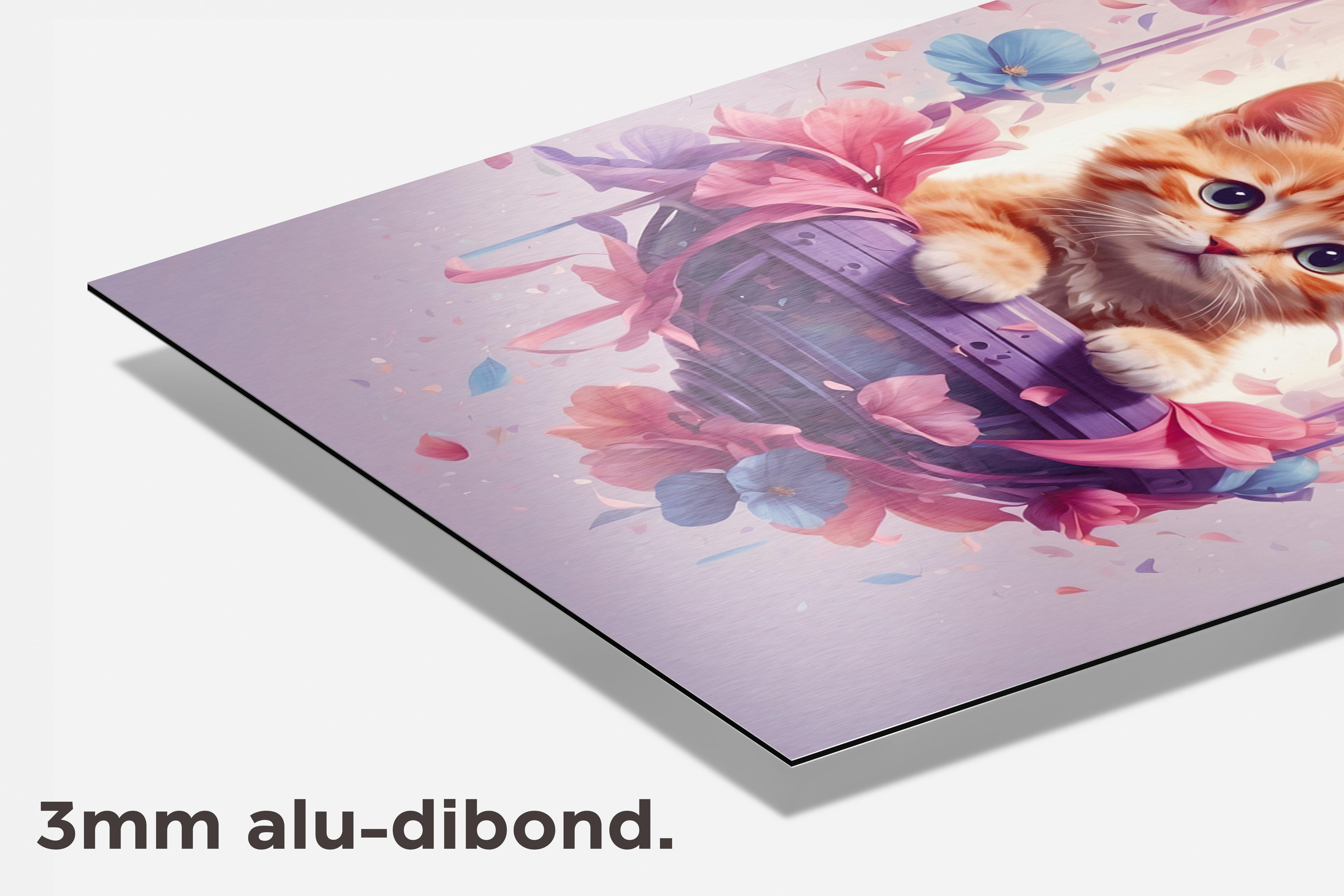 Poes Roze dibond detail