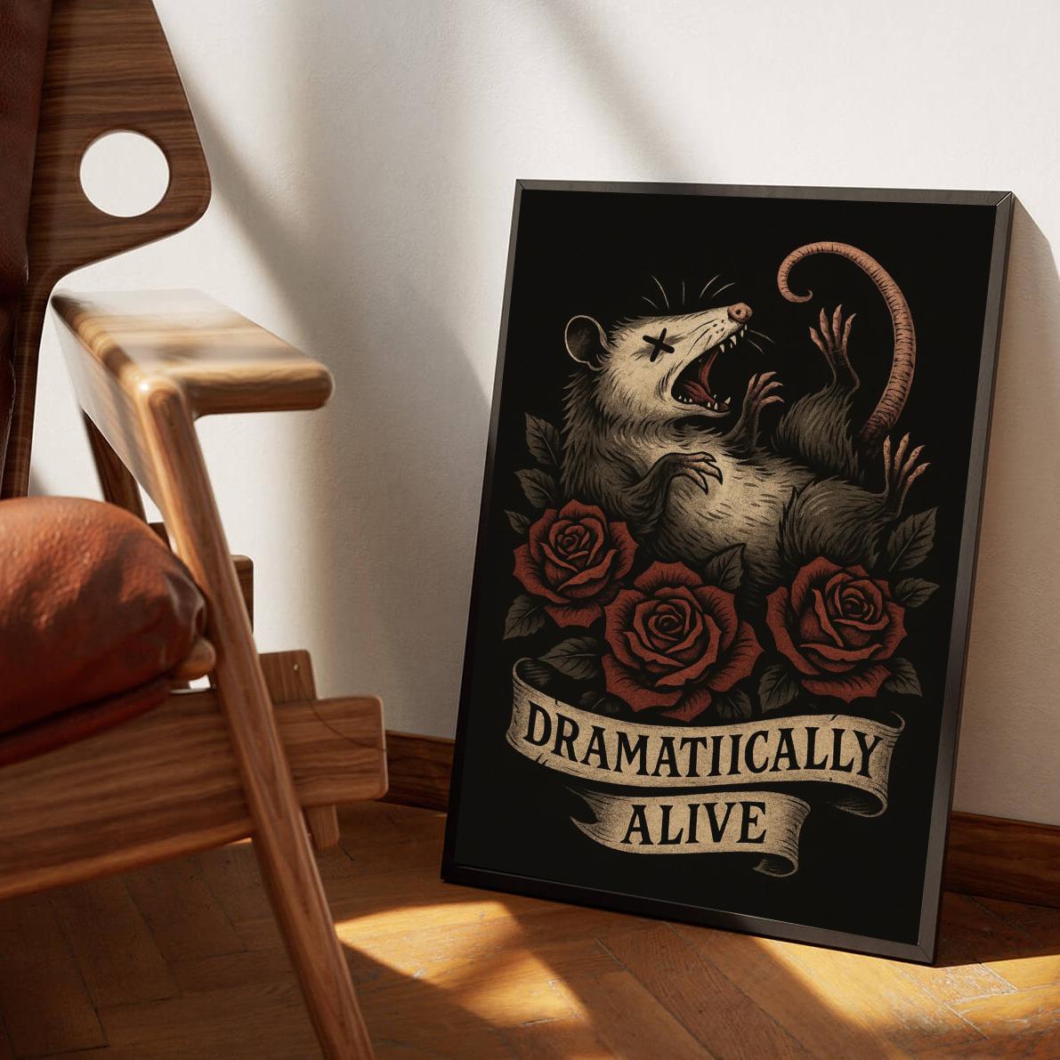 Dramatically Alive Text Quote Rat poster sfeerbeeld 3