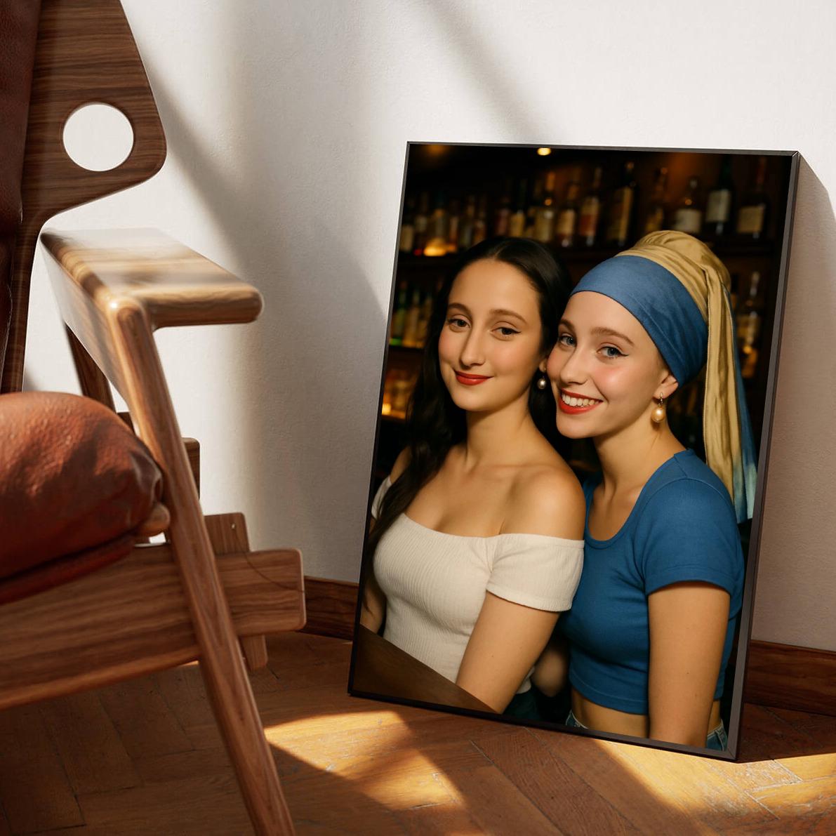 Cosplay Mona Lisa Girl Pearl Earring poster sfeerbeeld 1