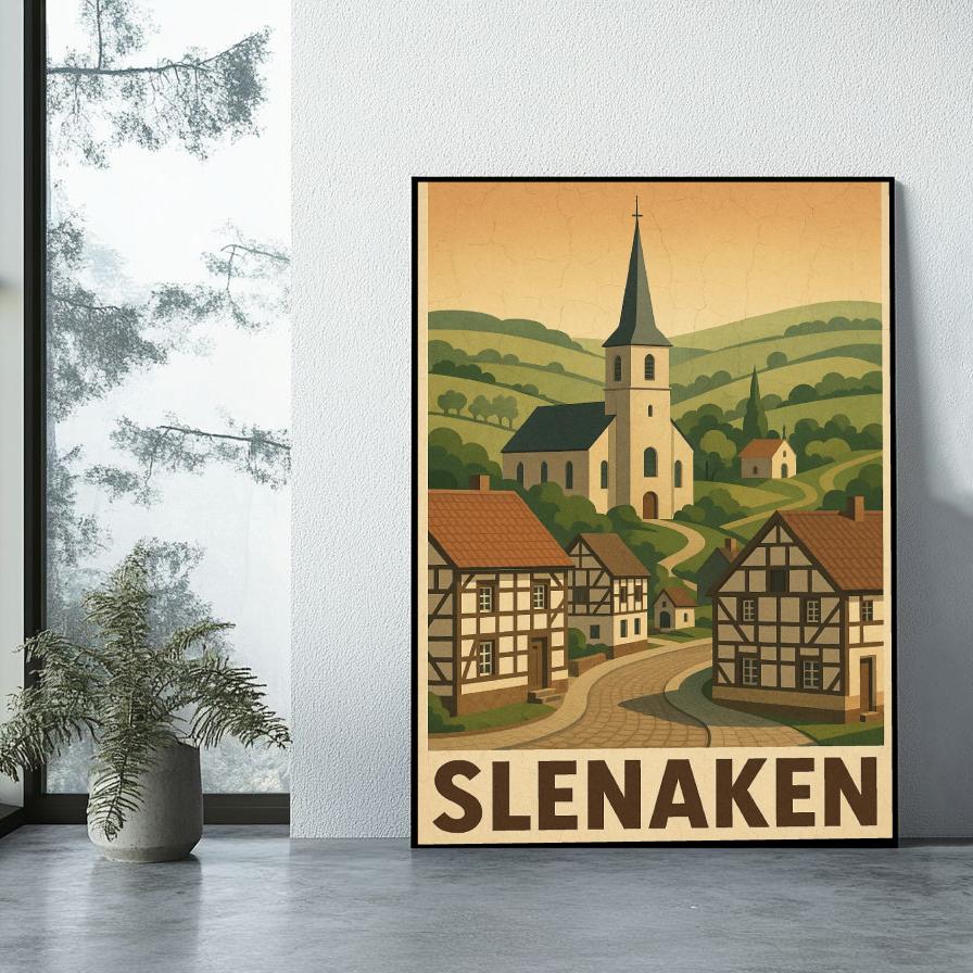 Slenaken Text Vintage poster sfeerbeeld 1
