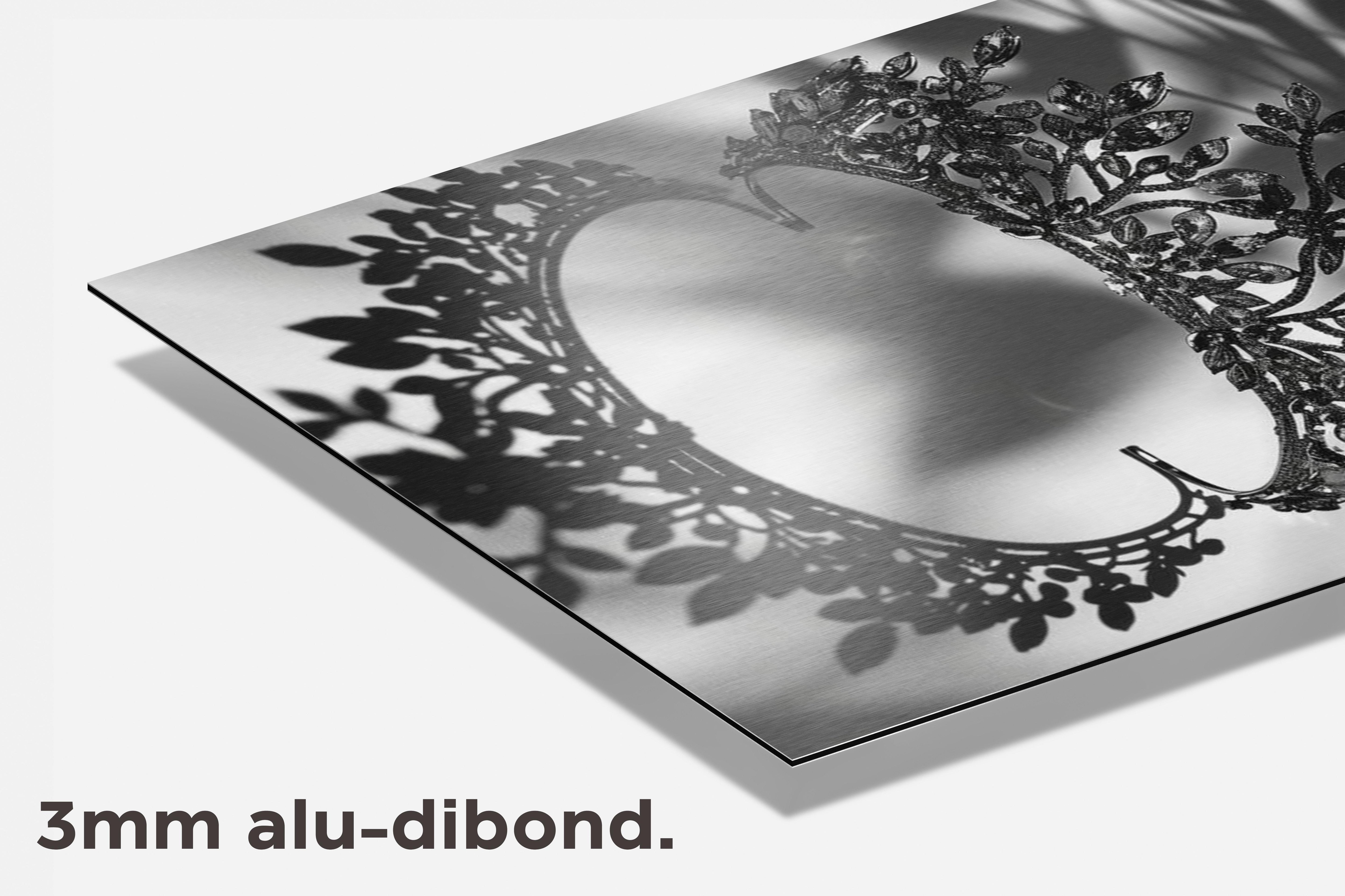 Kroon Zwart Wit dibond detail