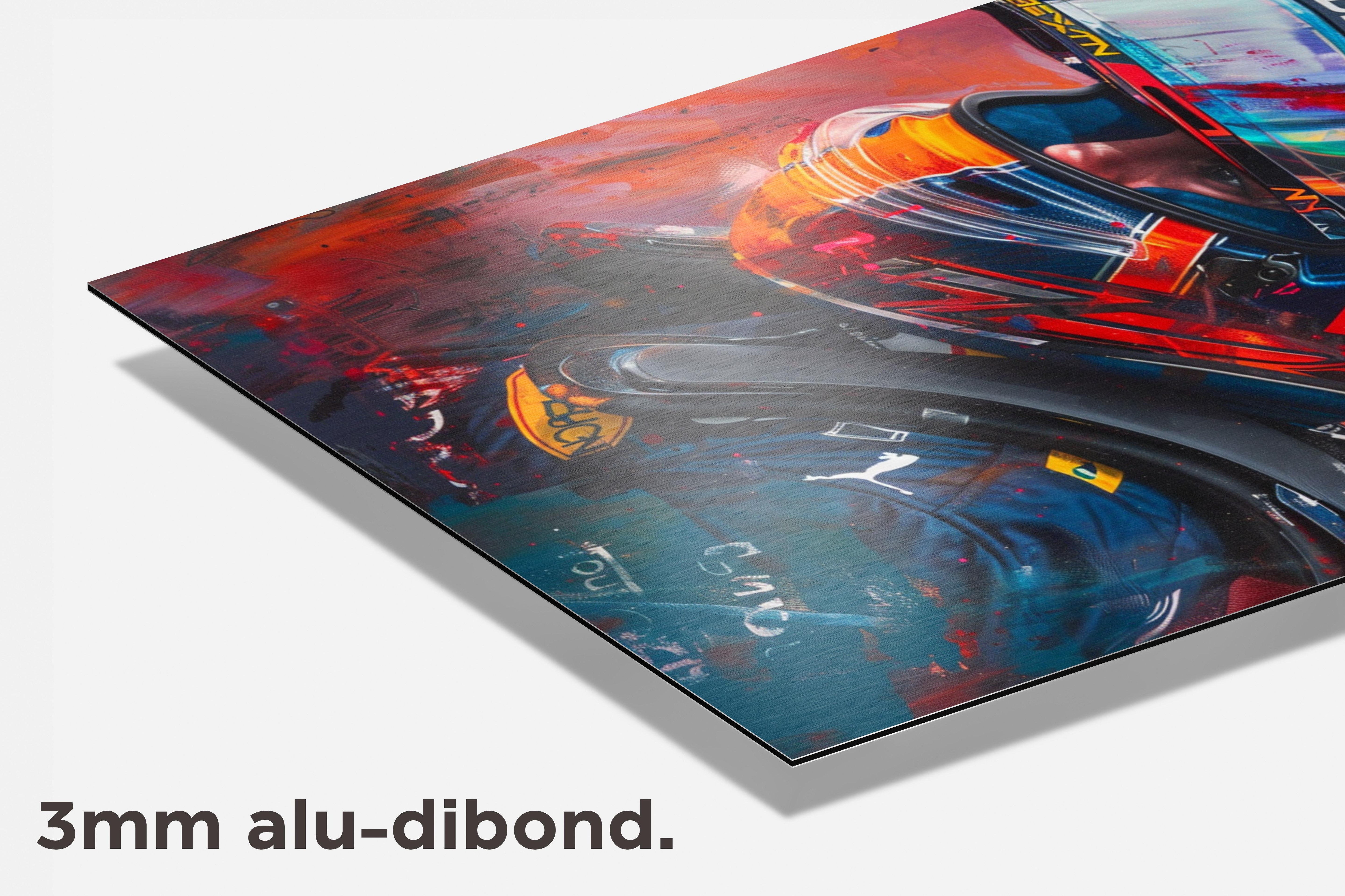 Max Verstappen F1 dibond detail