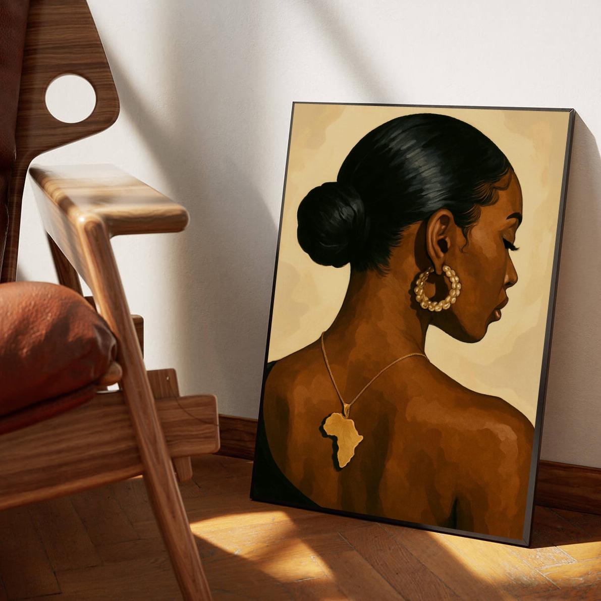 Woman Africa Necklace poster sfeerbeeld 1