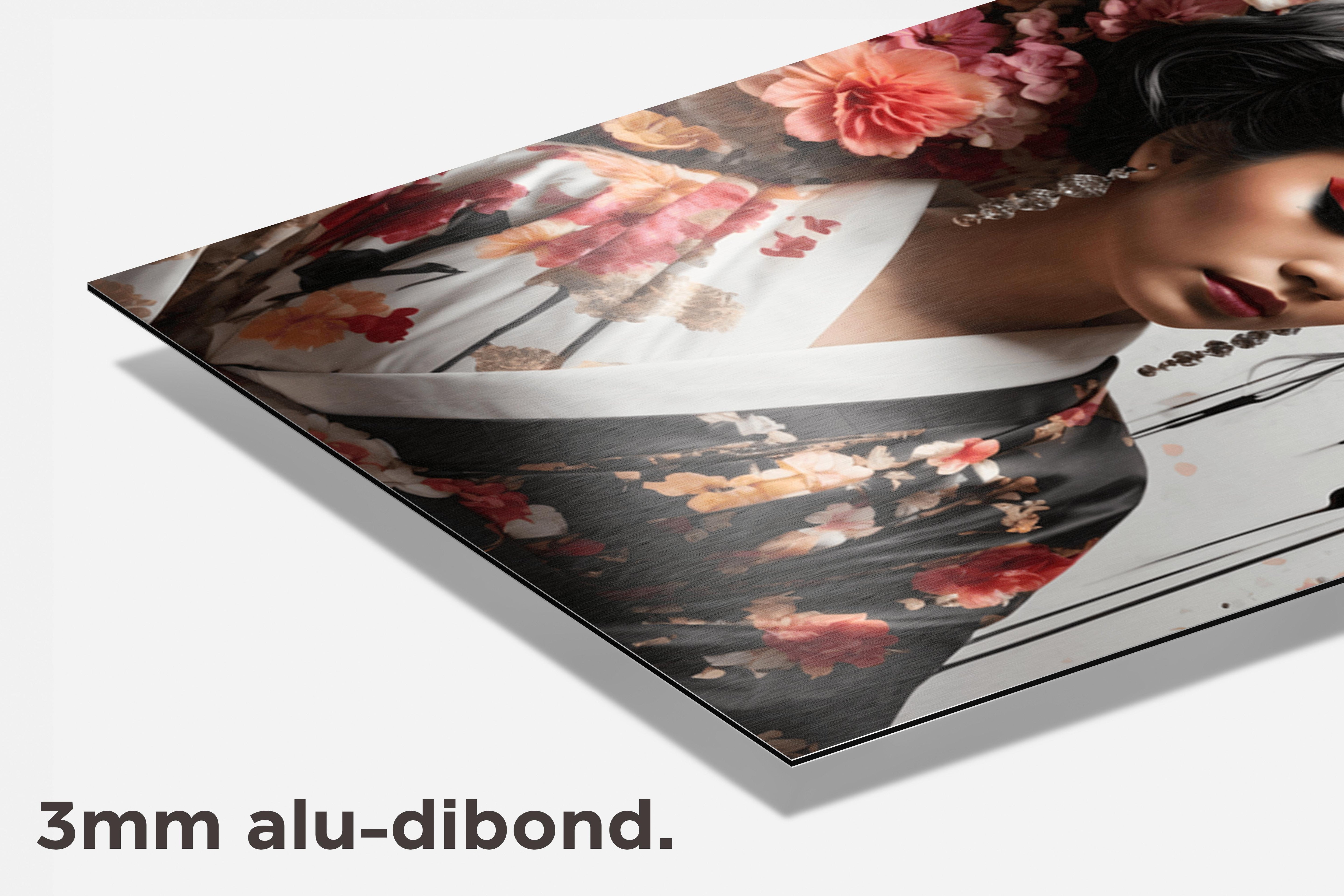 Geisha Oriental dibond detail