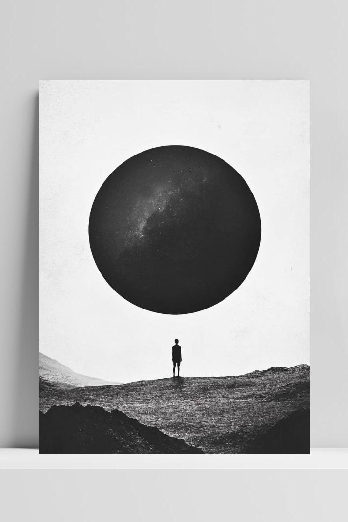Minimalistische Cirkel op 3mm aluminium dibond
