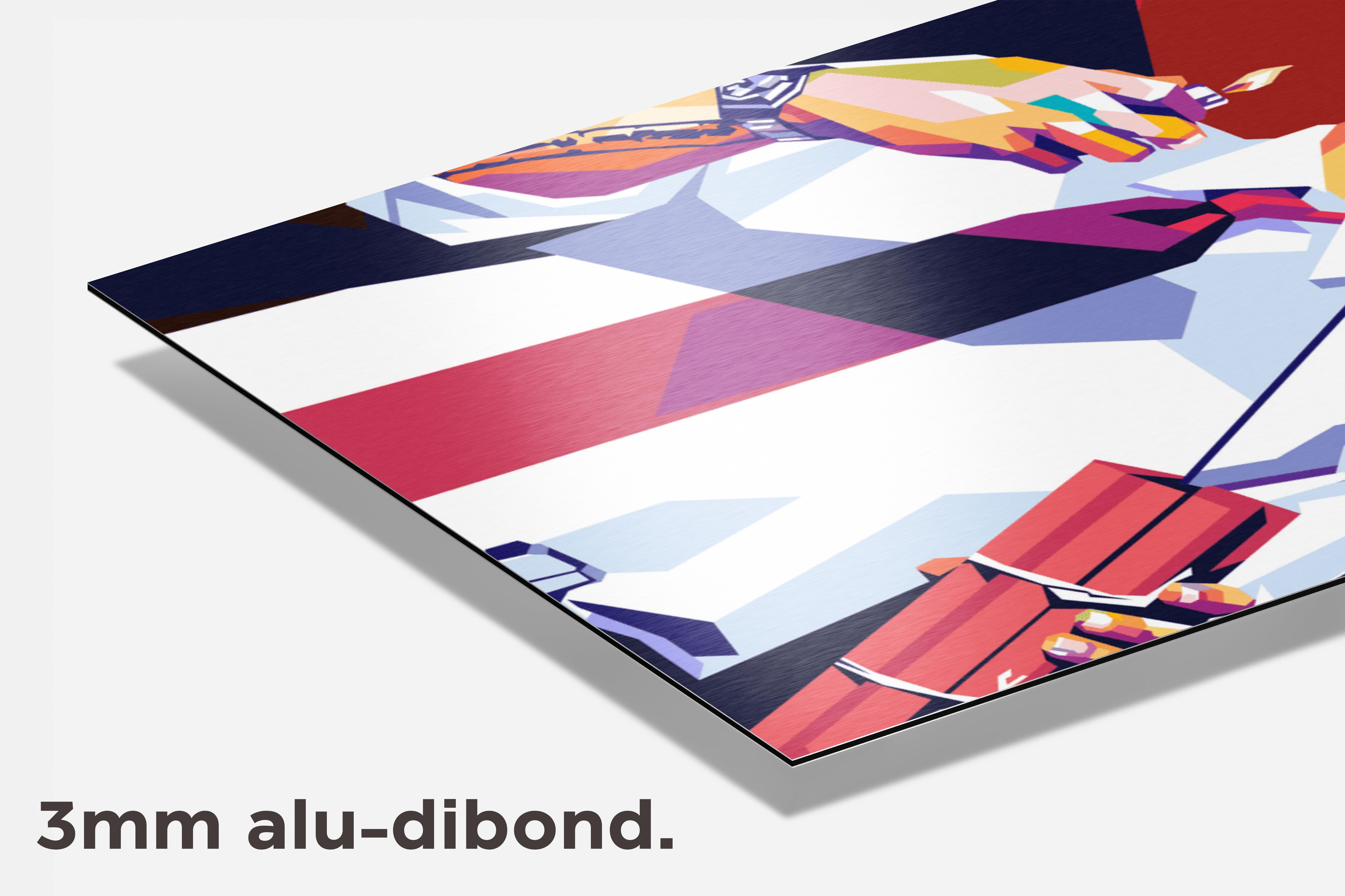 Eminem Slim Shady dibond detail