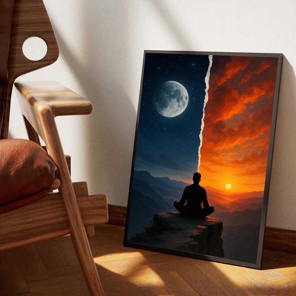 Meditation Moon Sun poster sfeerbeeld 3