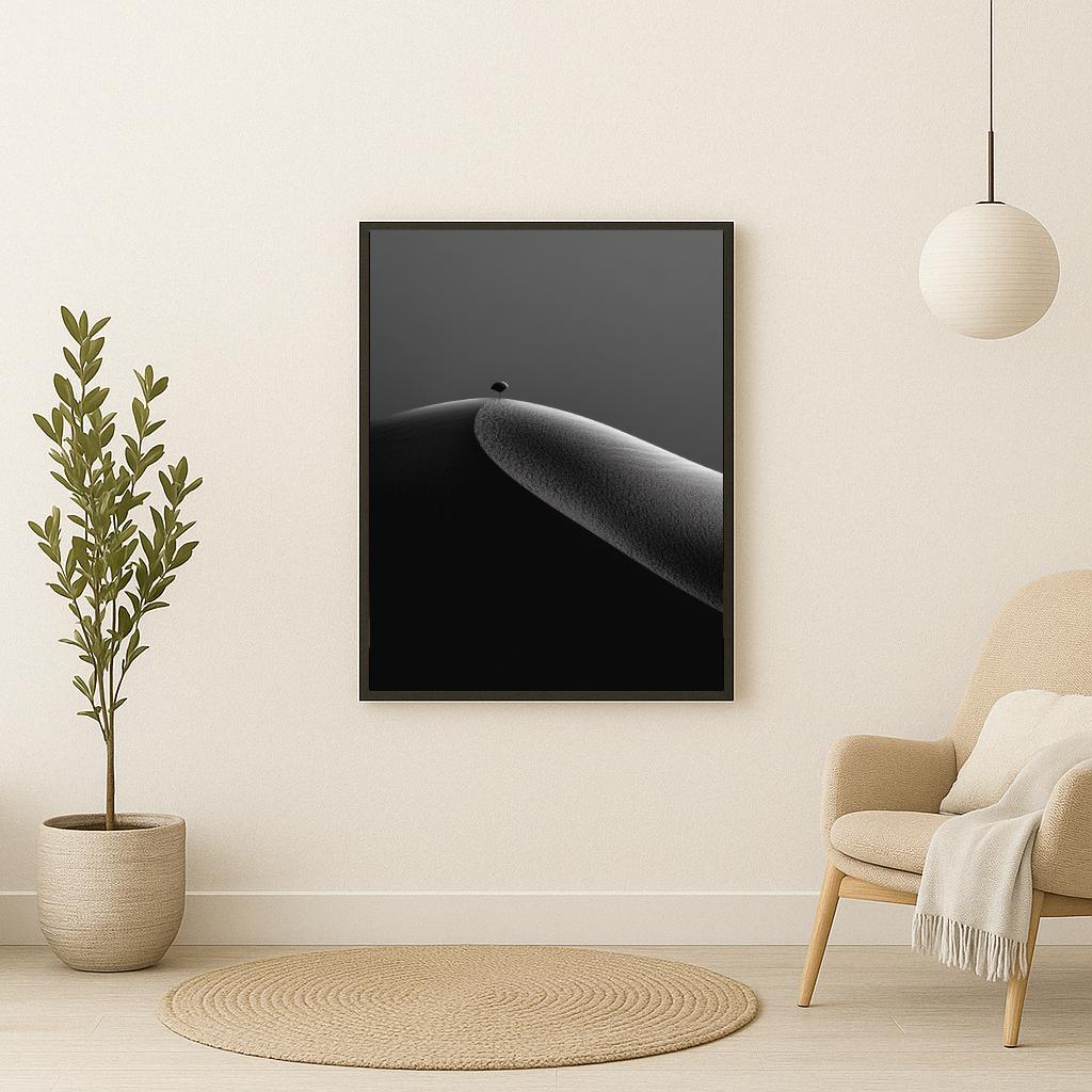 Mountain Minimalistic B&W poster sfeerbeeld 2