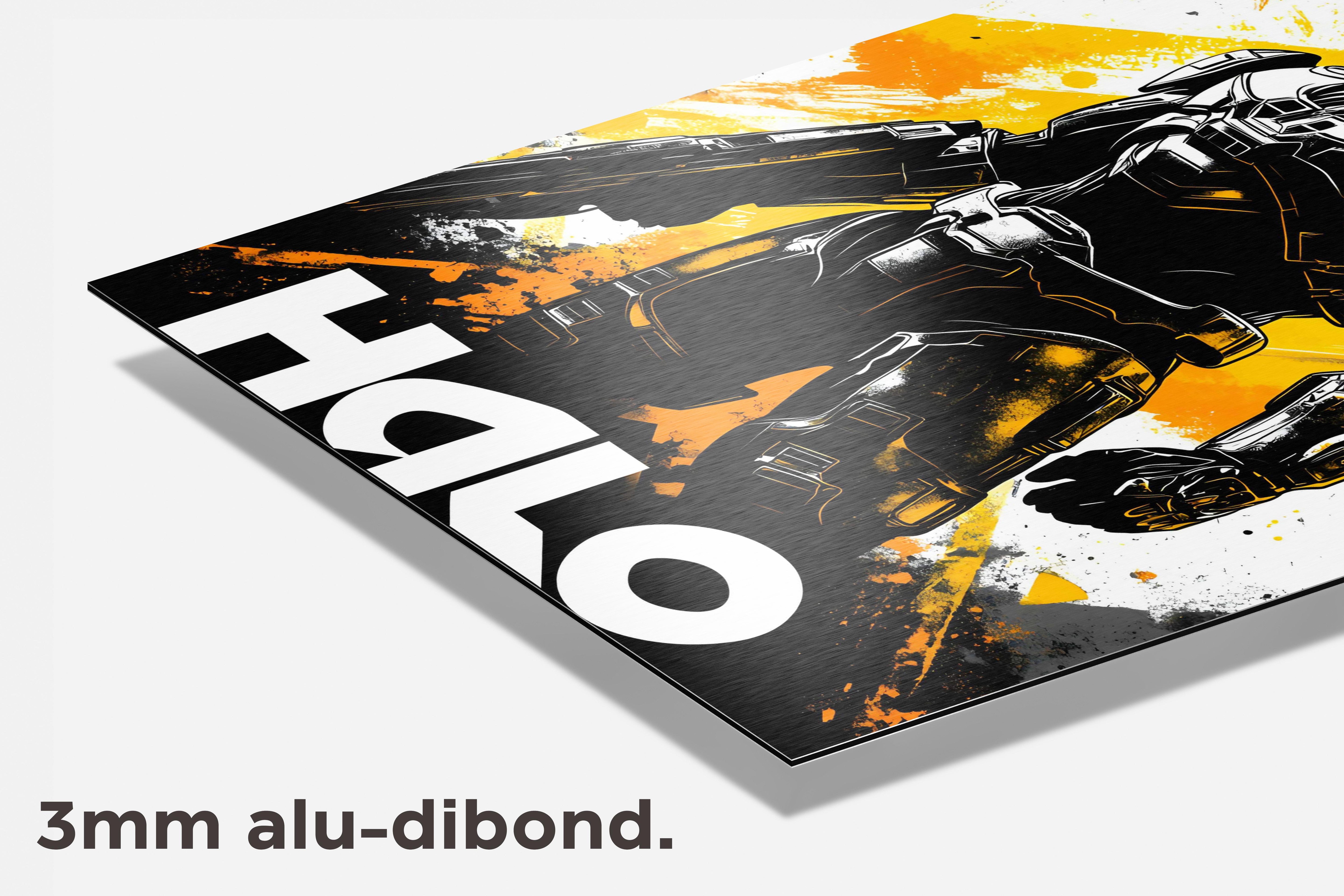 Halo Masterchief dibond detail