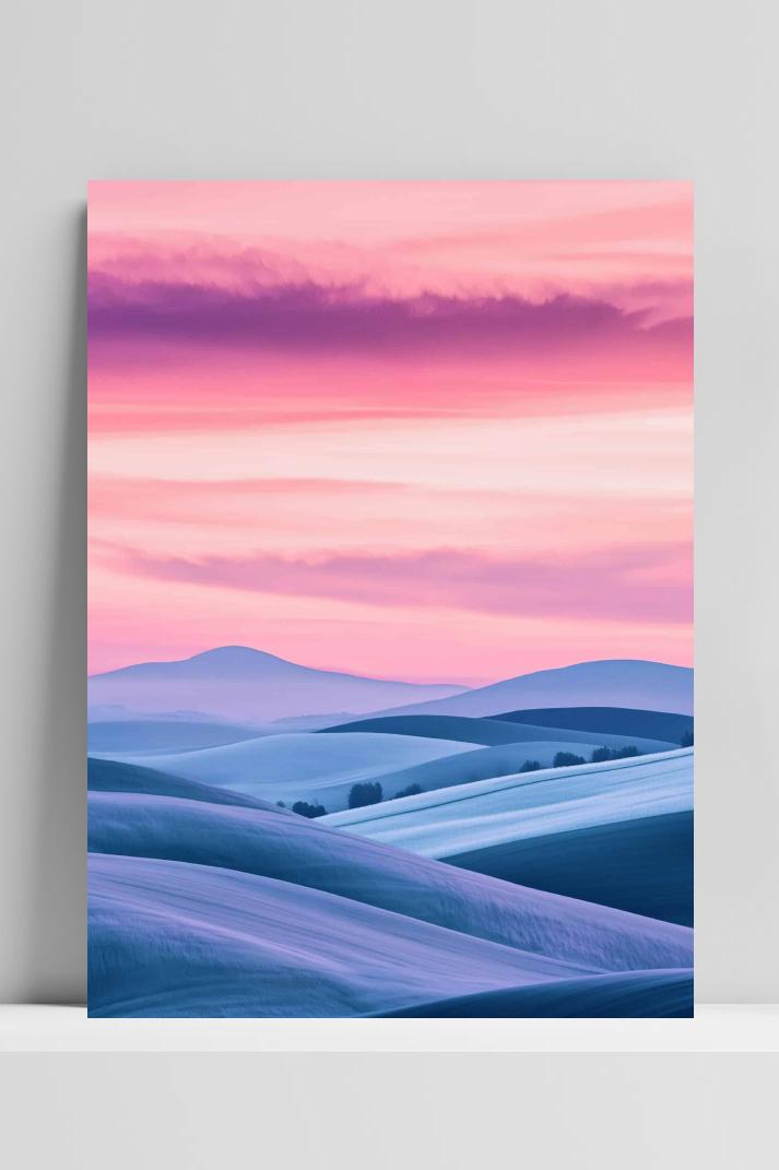 Seren Landschap op 3mm aluminium dibond
