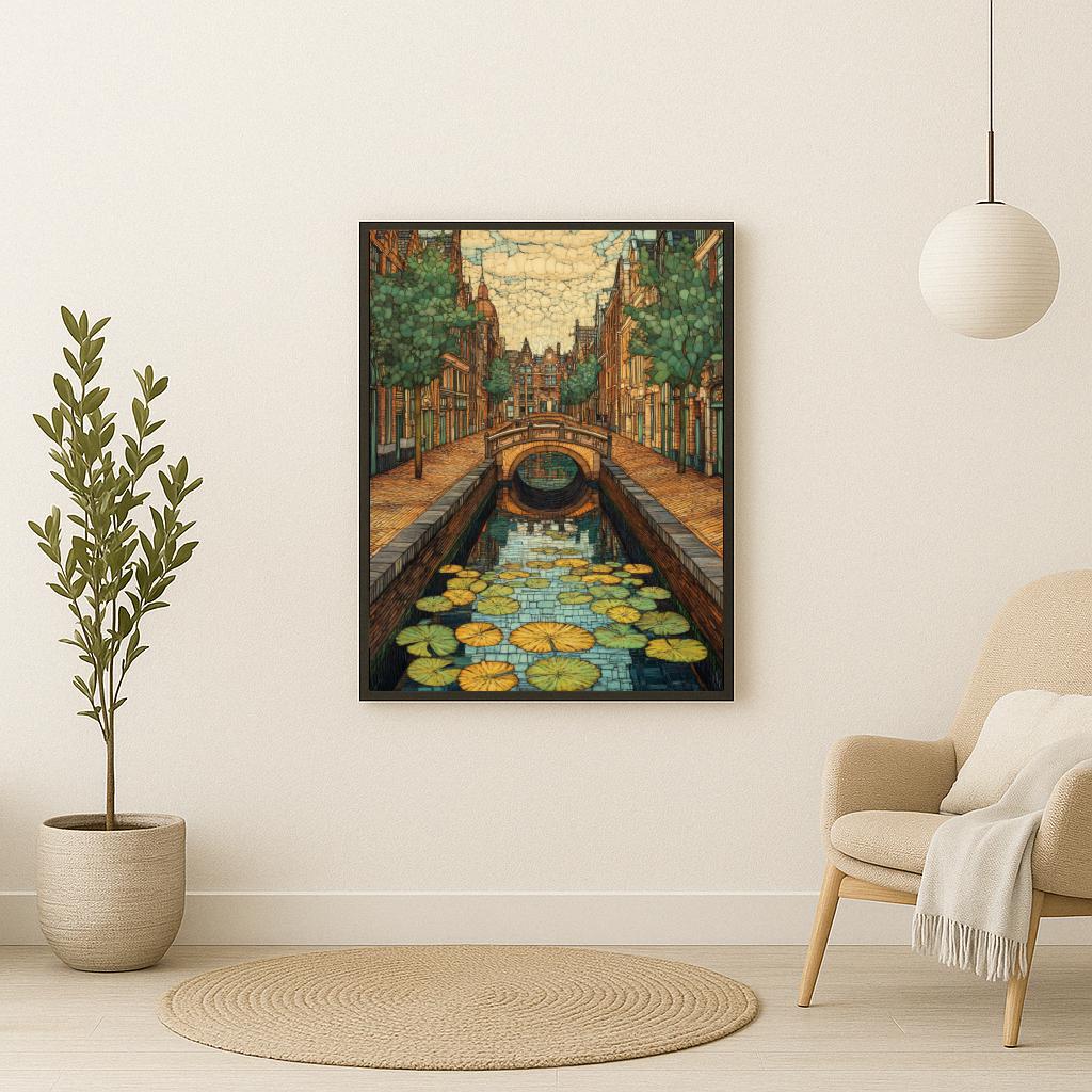 Dutch Canal Amsterdam poster sfeerbeeld 2