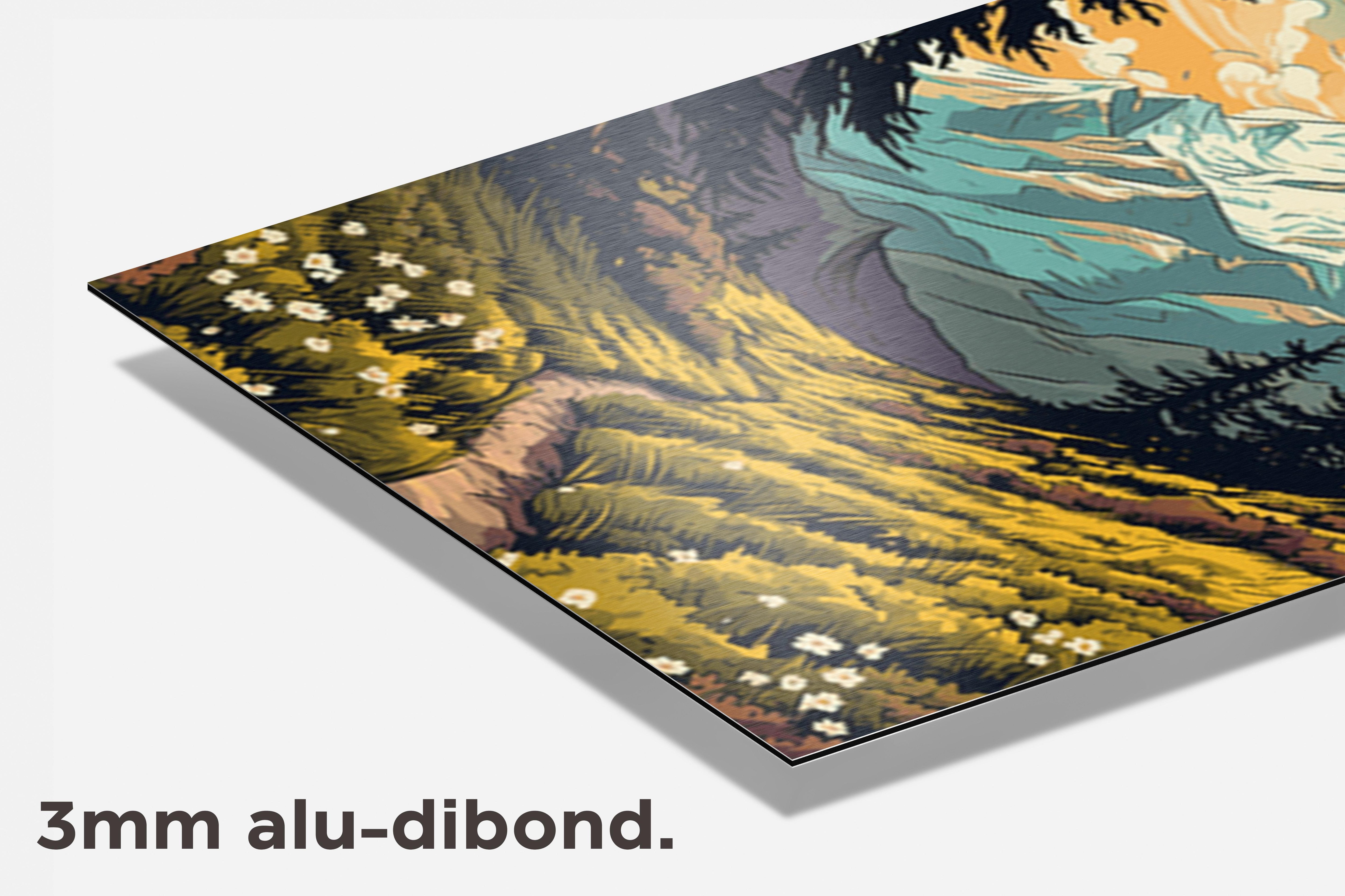 Bergen Natuur dibond detail