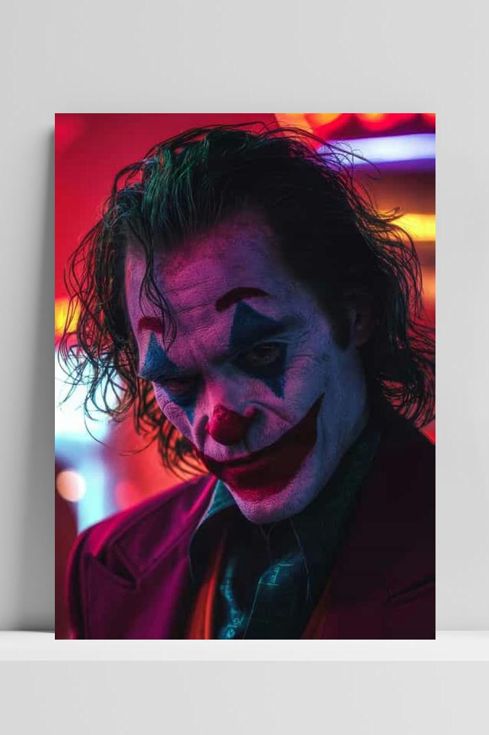 Joker op 3mm aluminium dibond