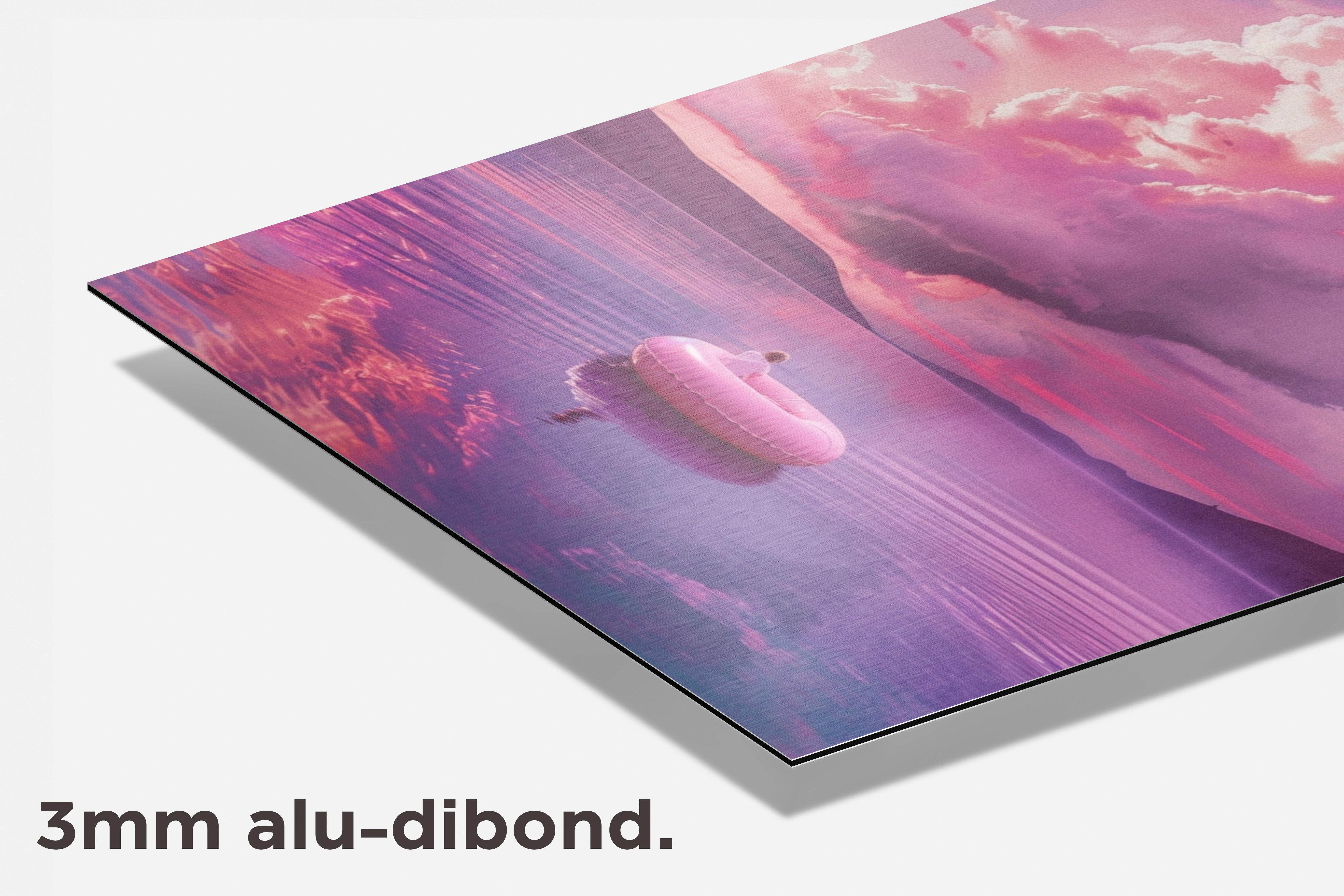 Roze meer dibond detail