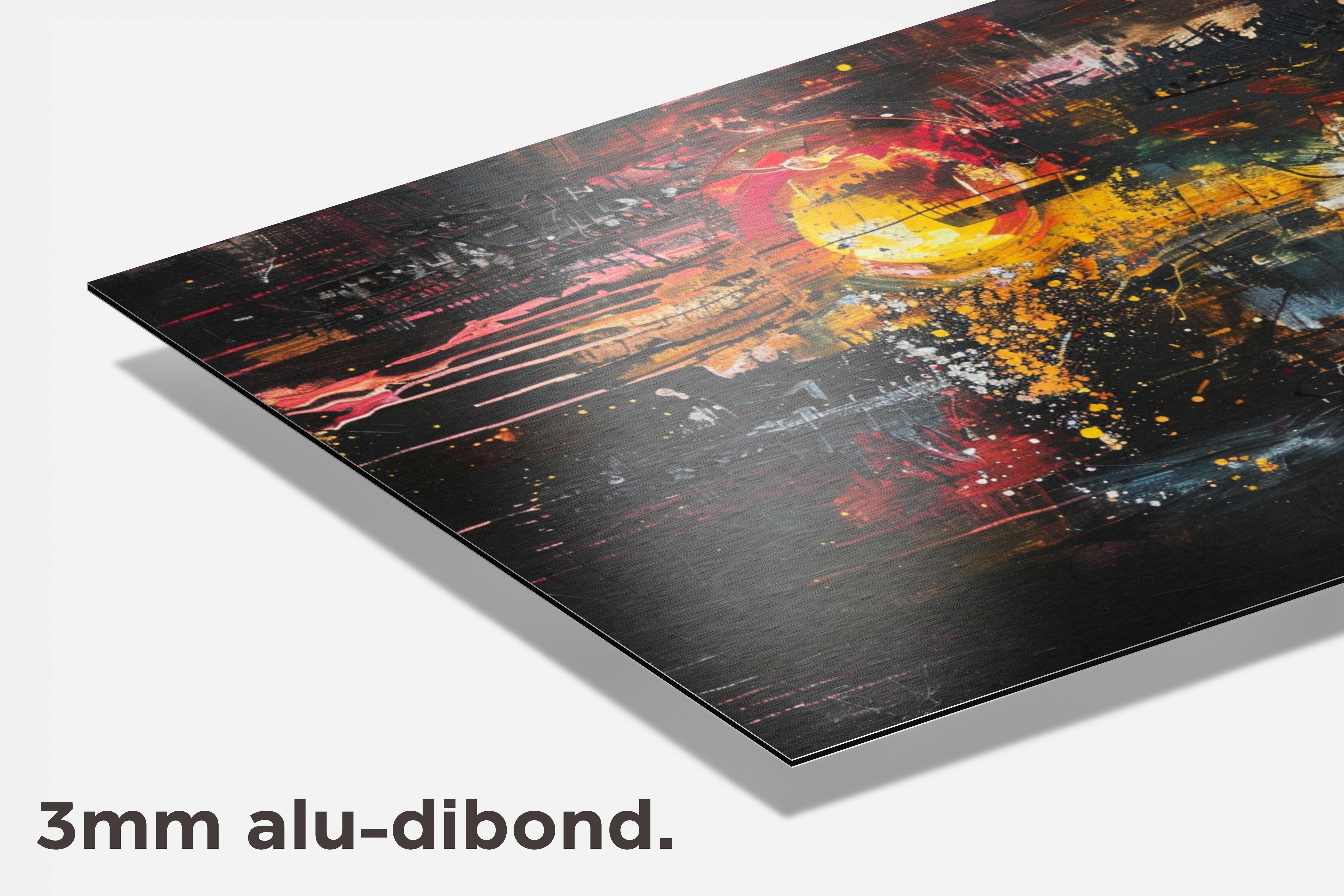 Toren Aquarel Stijl dibond detail