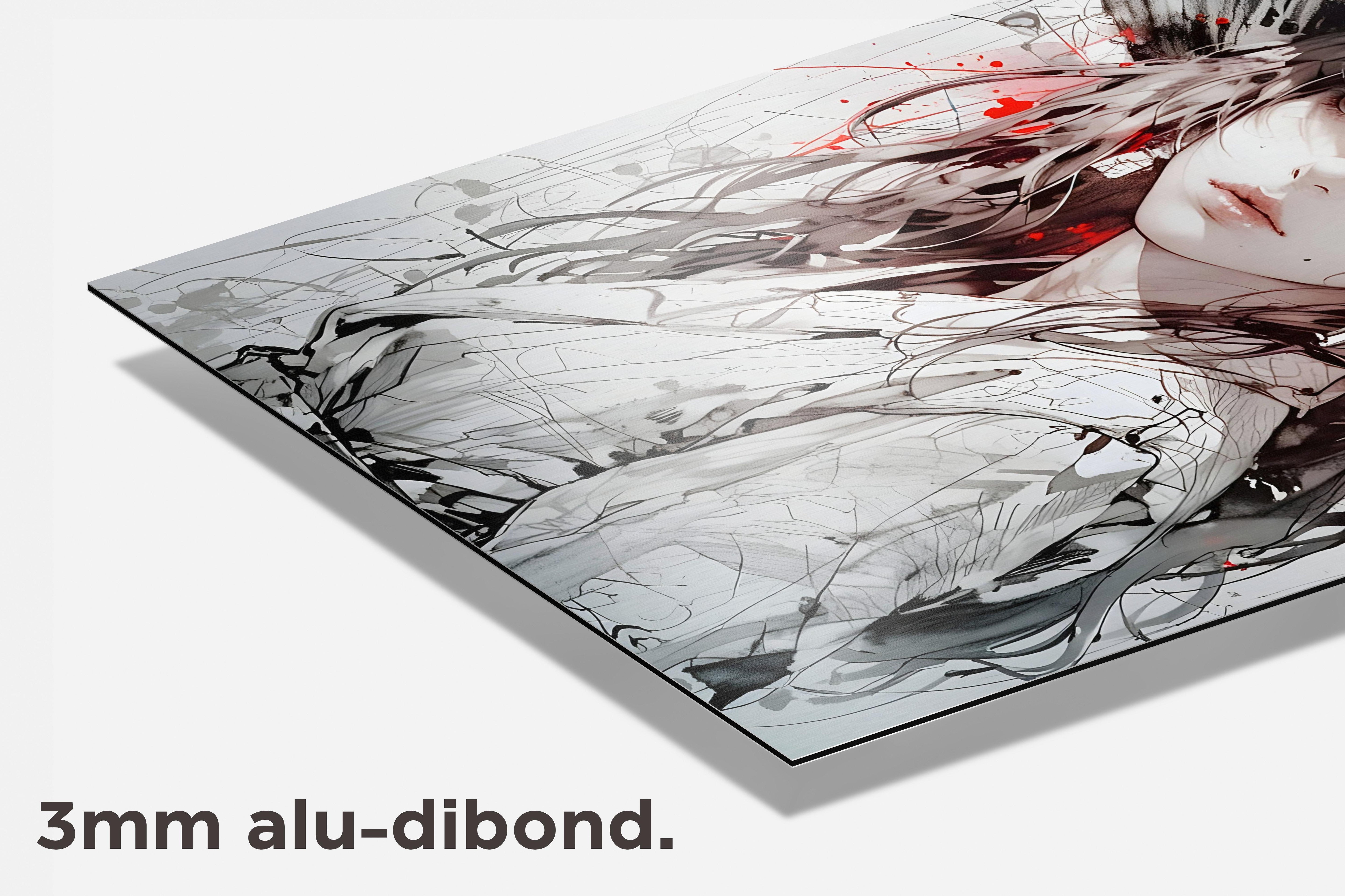 Dame met Hoed dibond detail