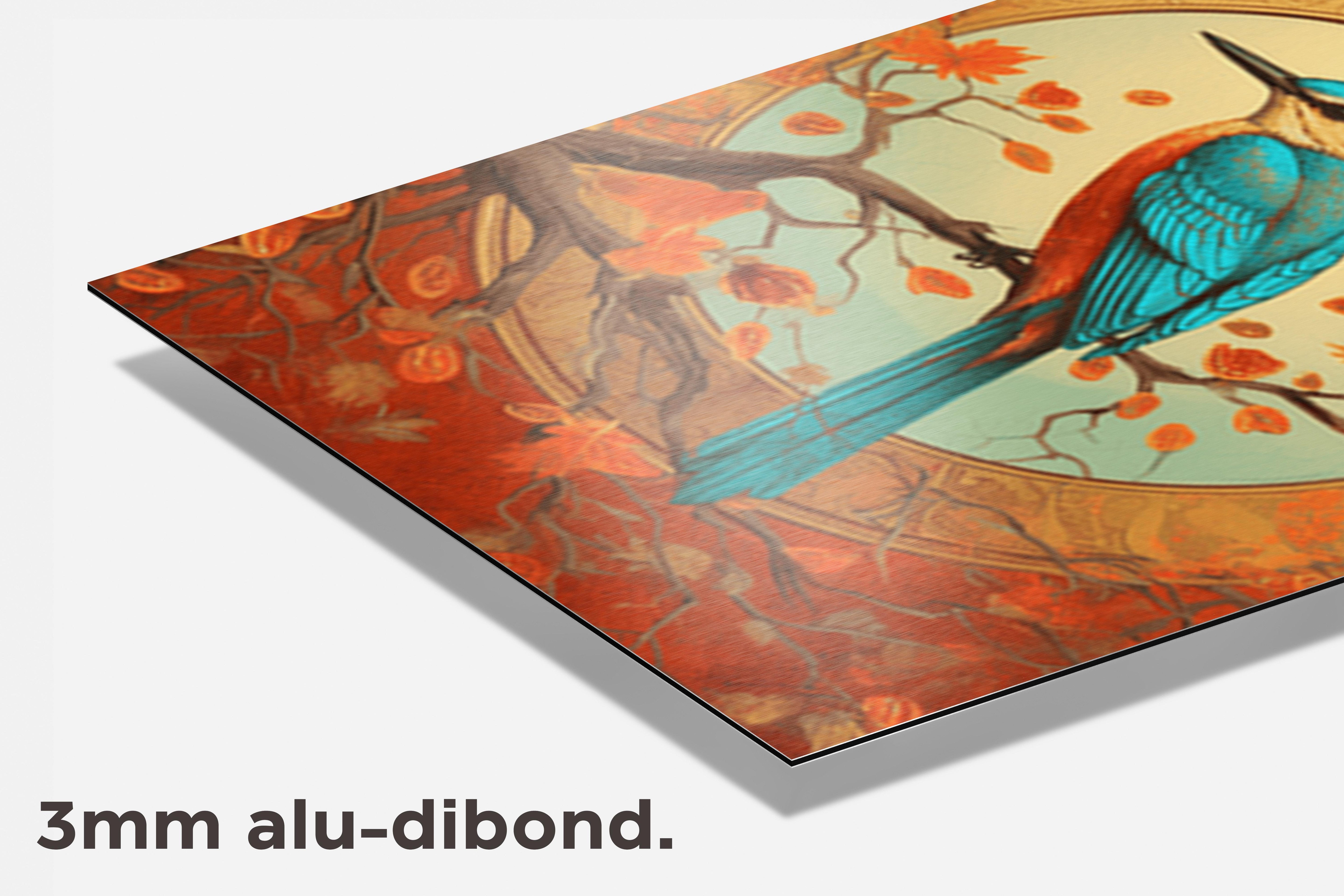 Zen Vogel dibond detail