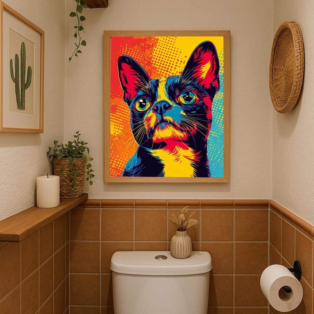 Terrier Dog Pop Art poster sfeerbeeld 2