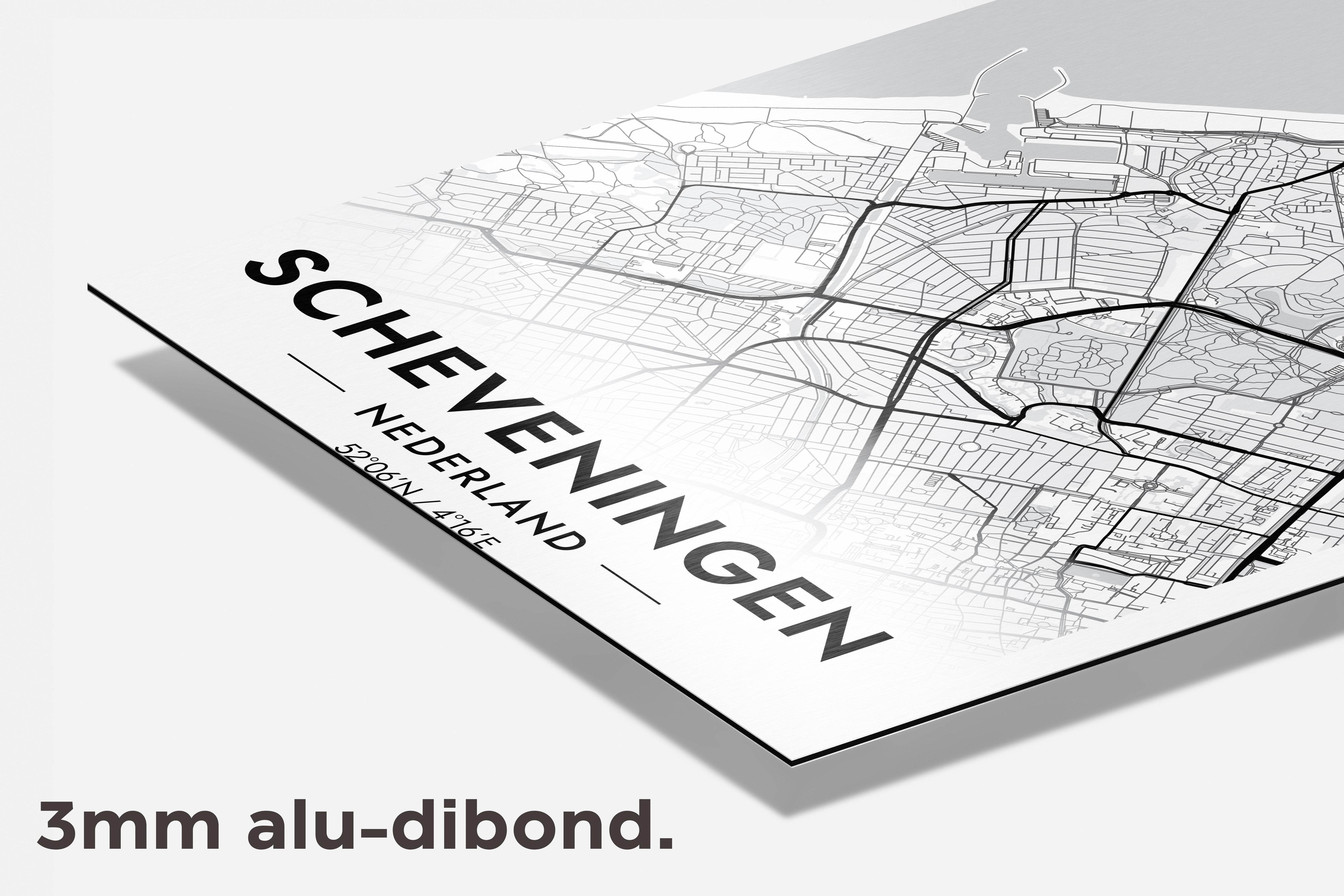 Scheveningen Map dibond detail