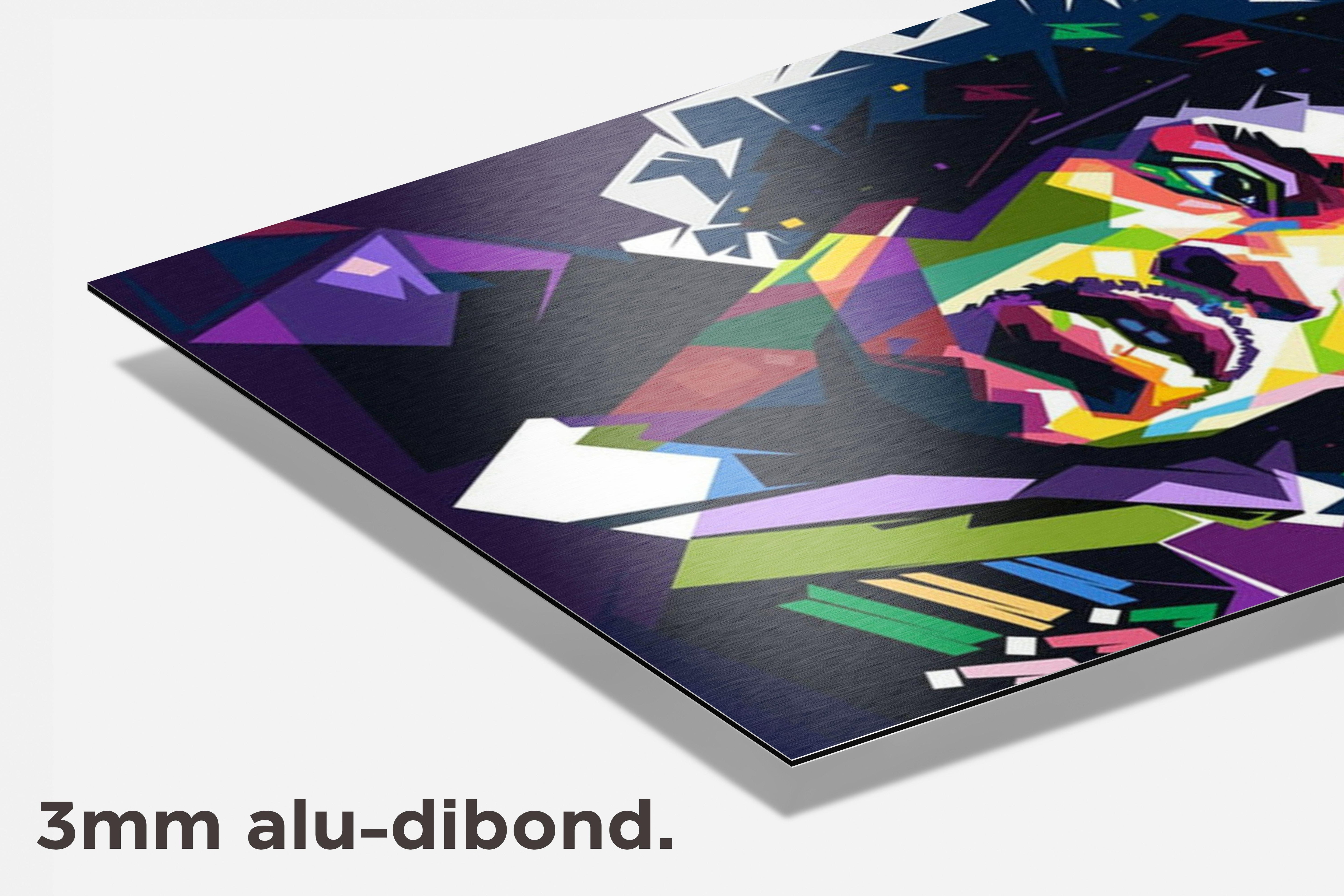 Jimi Hendrix dibond detail