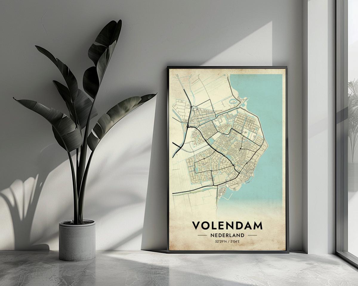 Volendam Vintage poster van 25 Artstreet