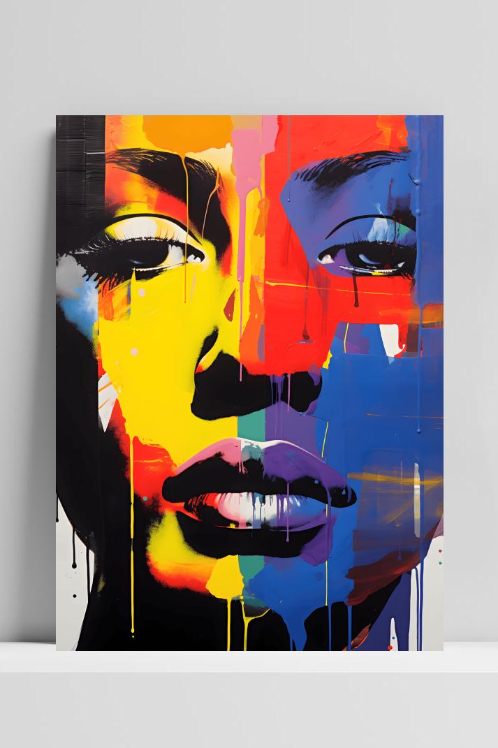 Kleur Close-up op 3mm aluminium dibond